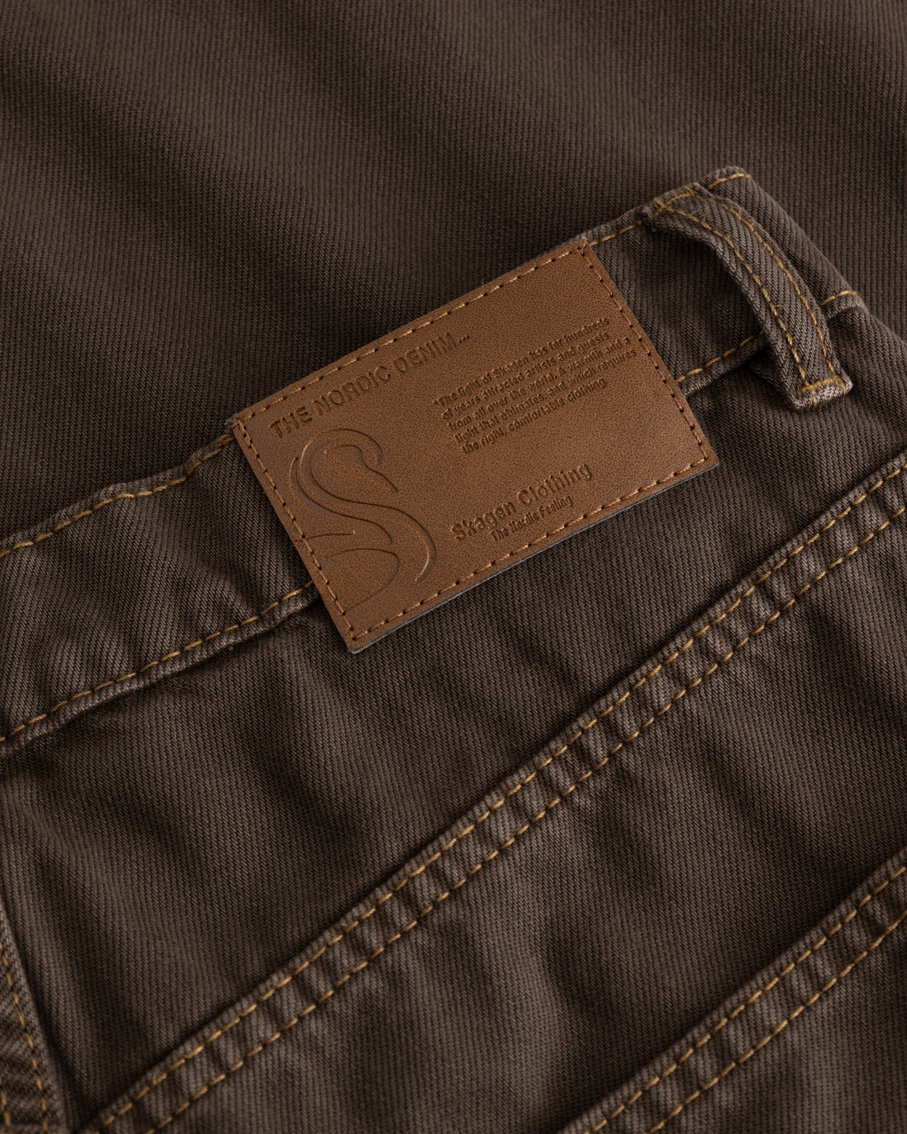 Baggy Denim Jeans Brown