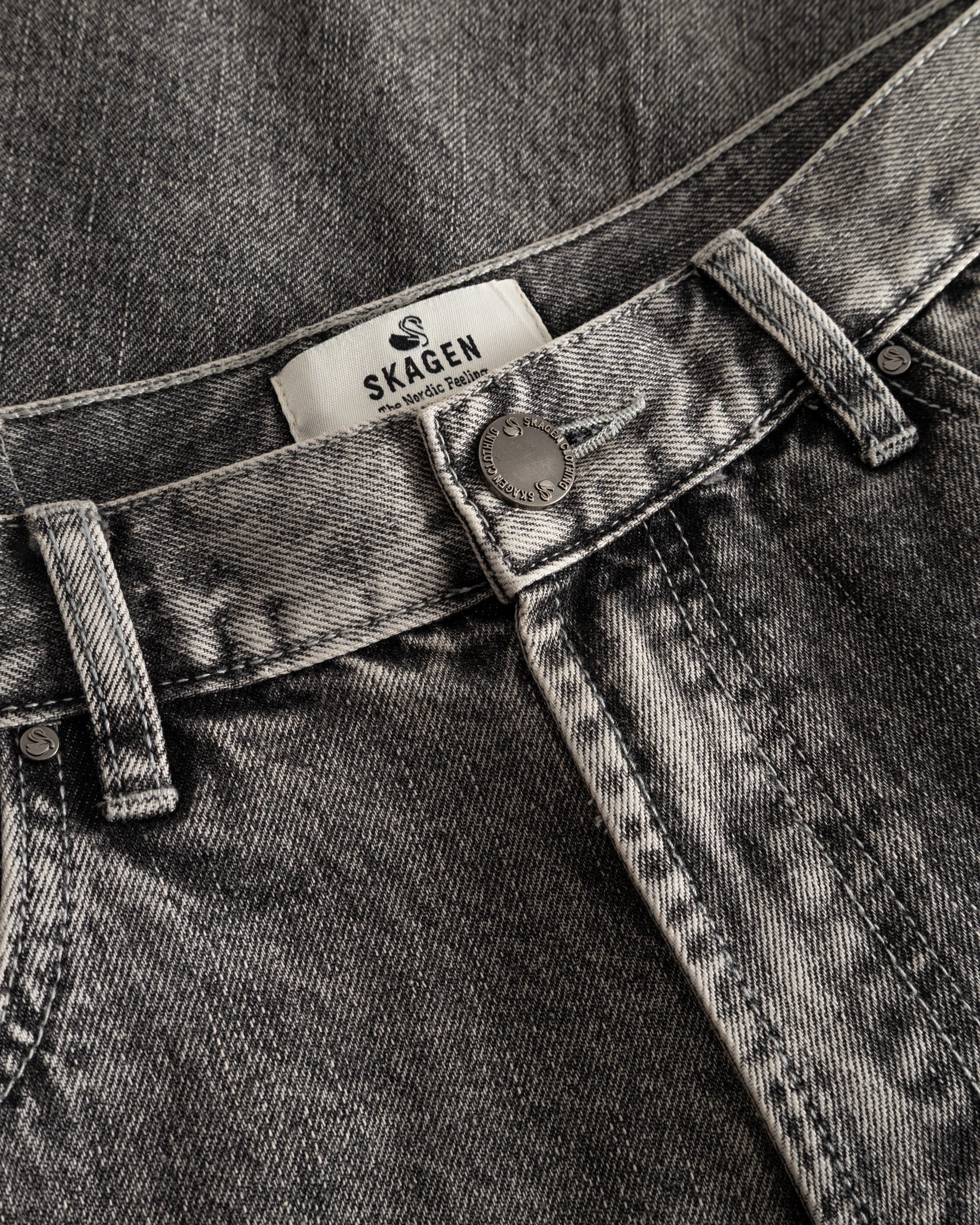 Baggy Denim Jeans Washed Grey
