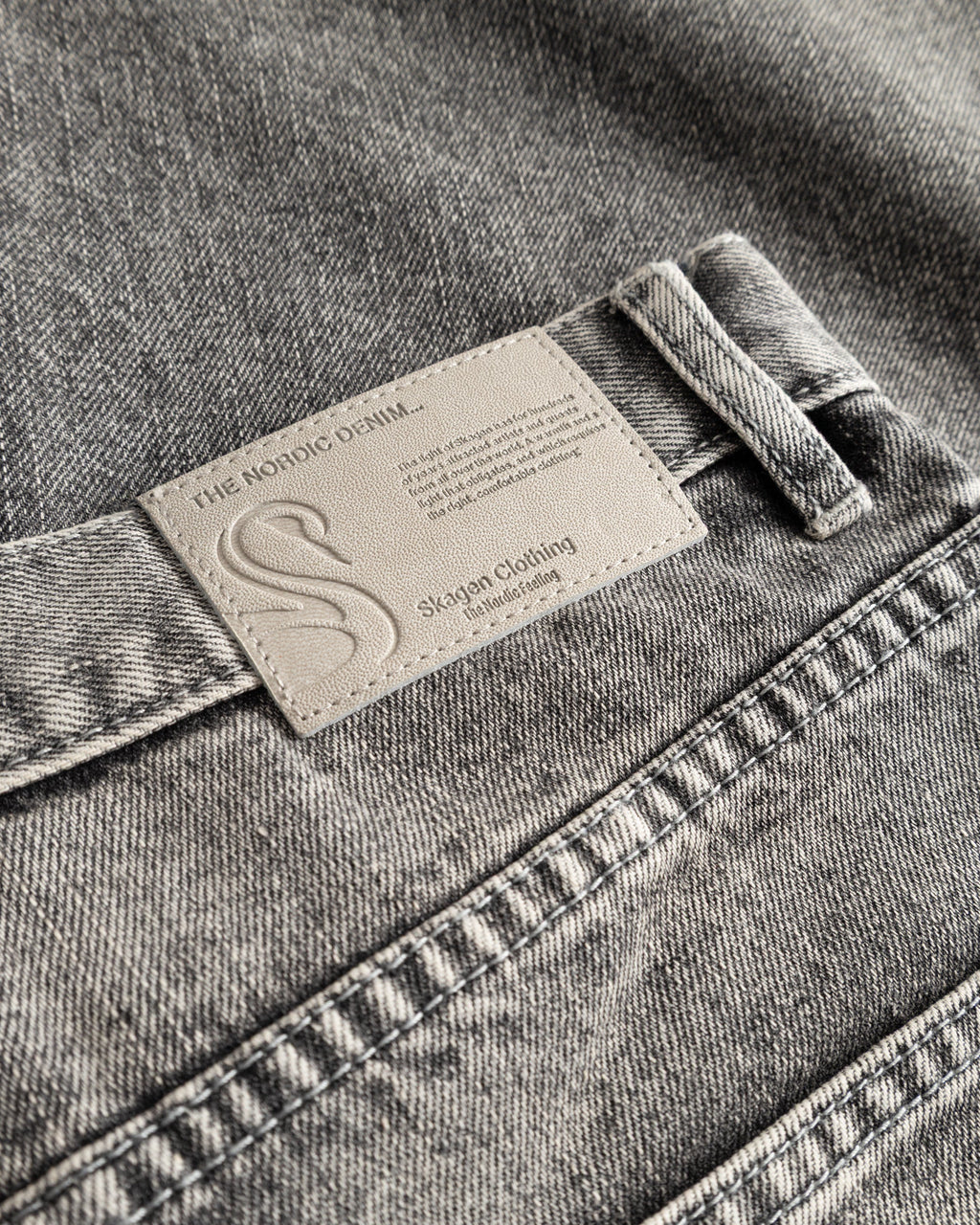Baggy Denim Jeans Washed Grey
