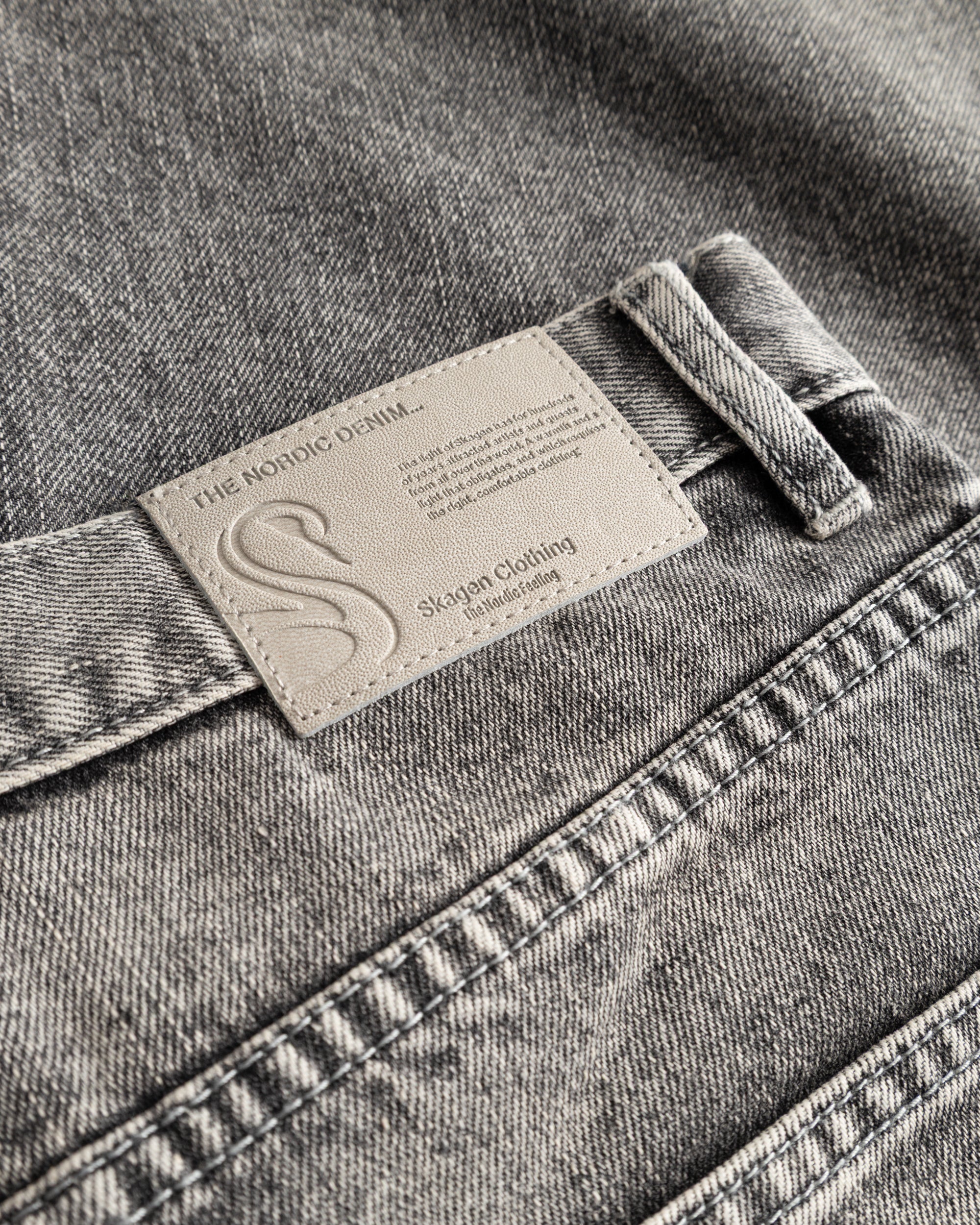 Baggy Denim Jeans Washed Grey