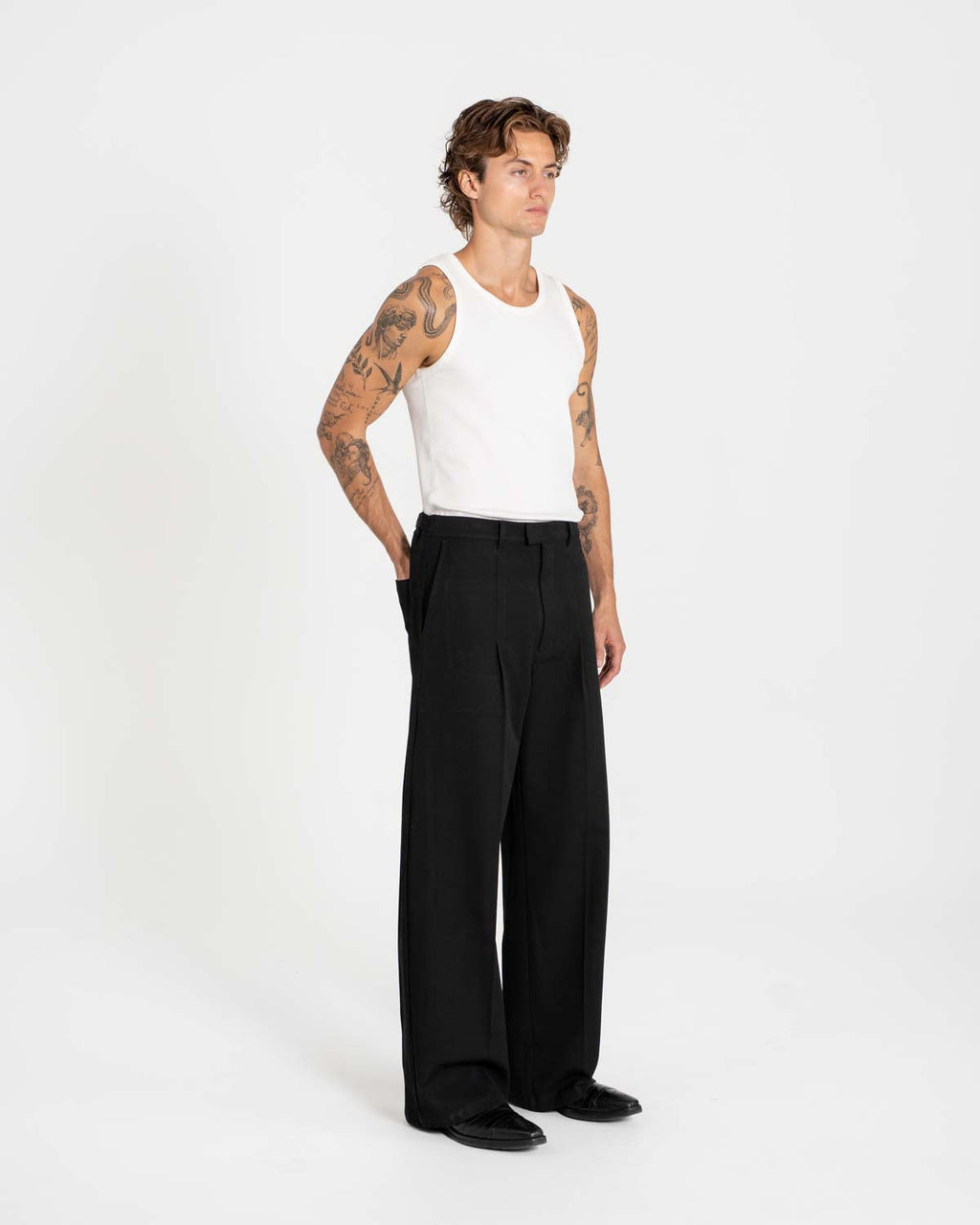 Baggy Suit Pants Black
