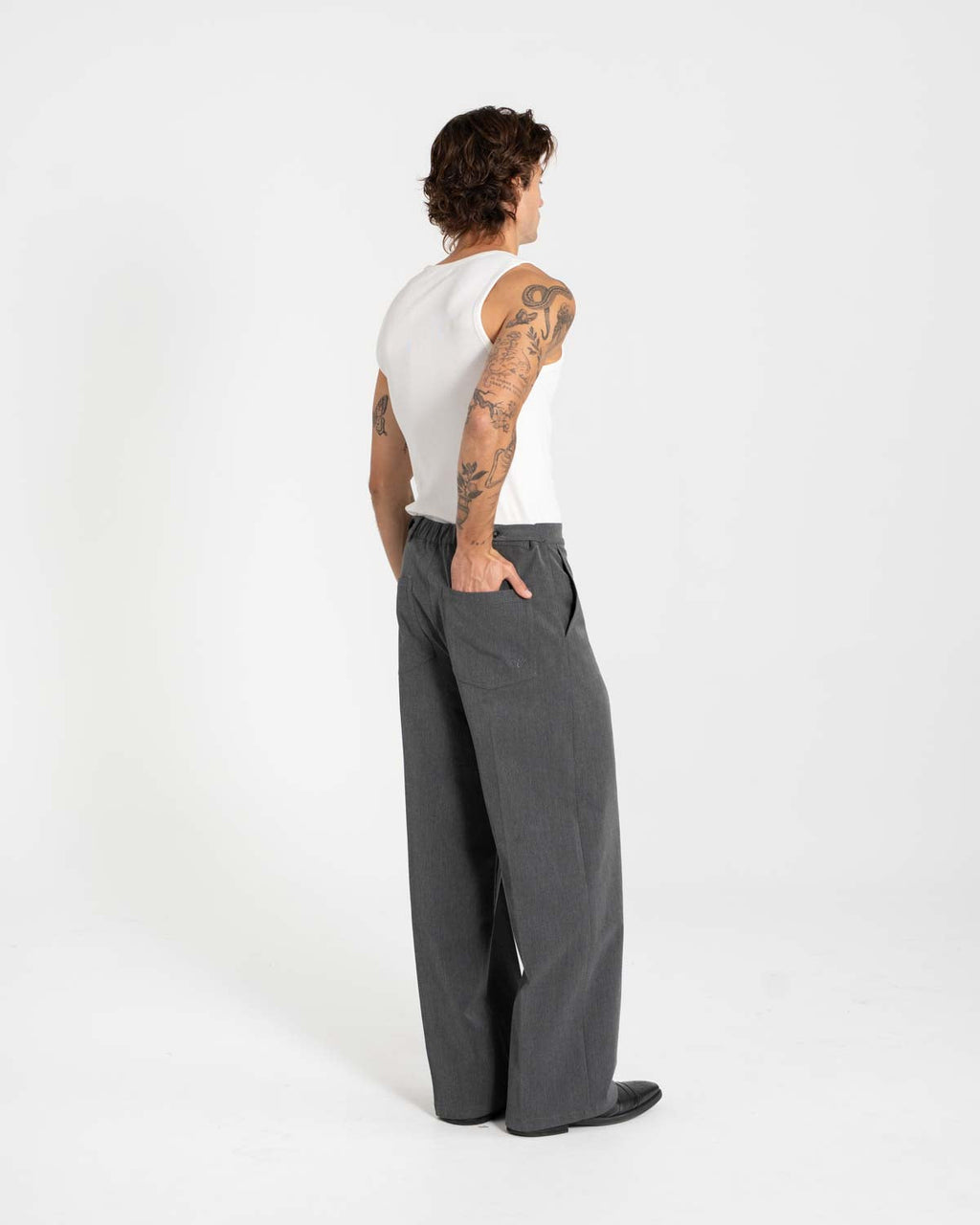 Baggy Suit Pants Grey