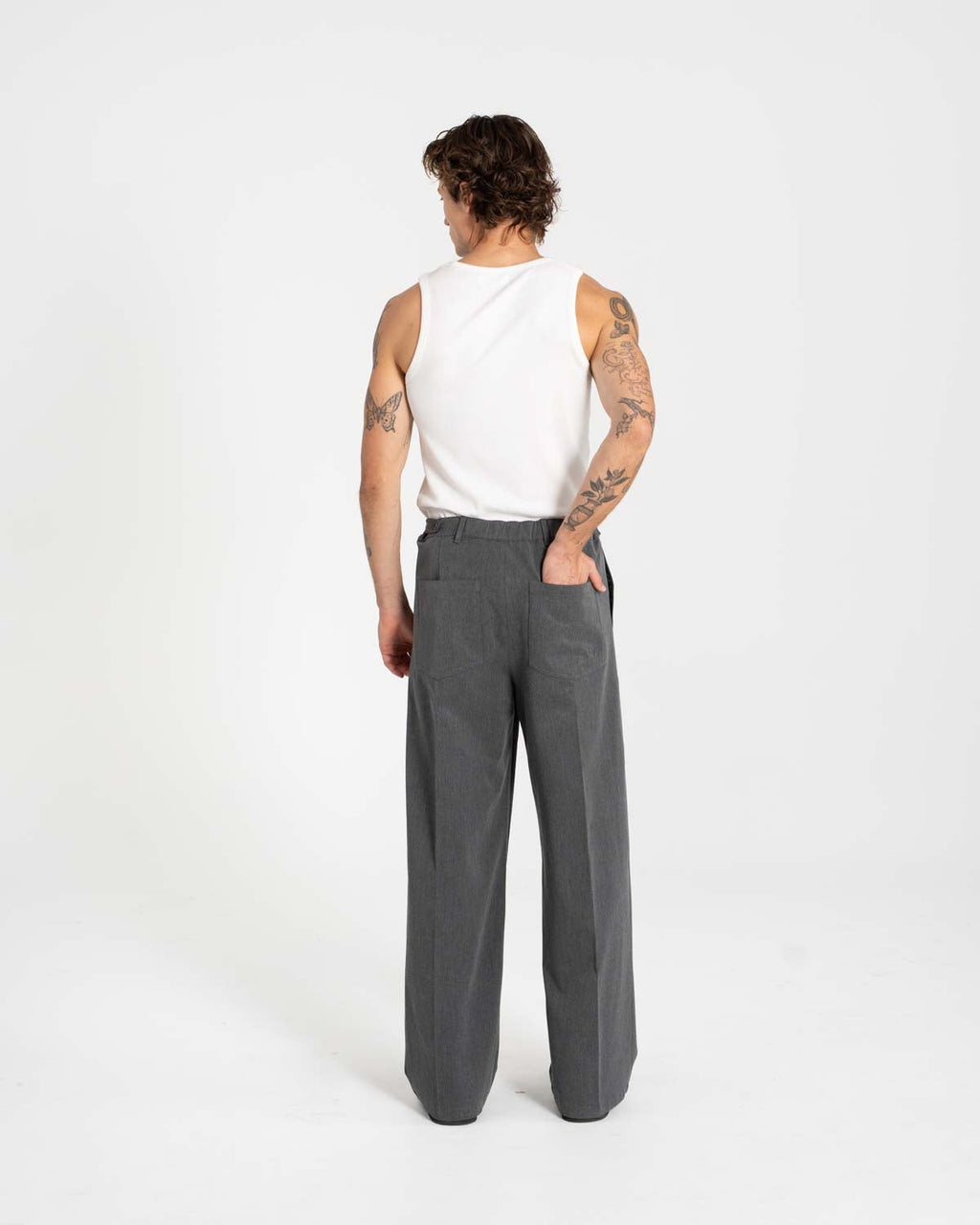 Baggy Suit Pants Grey