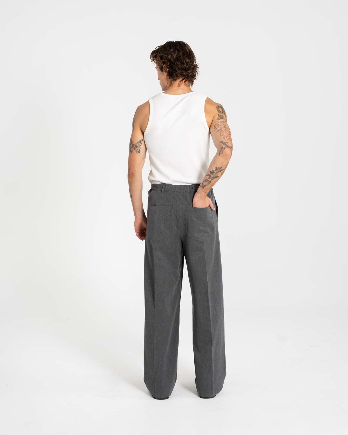 Baggy Suit Pants Grey