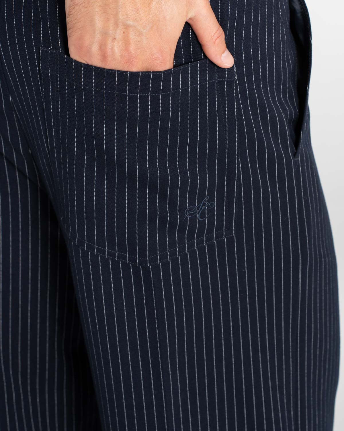 Baggy Suit Pants Pinstriped