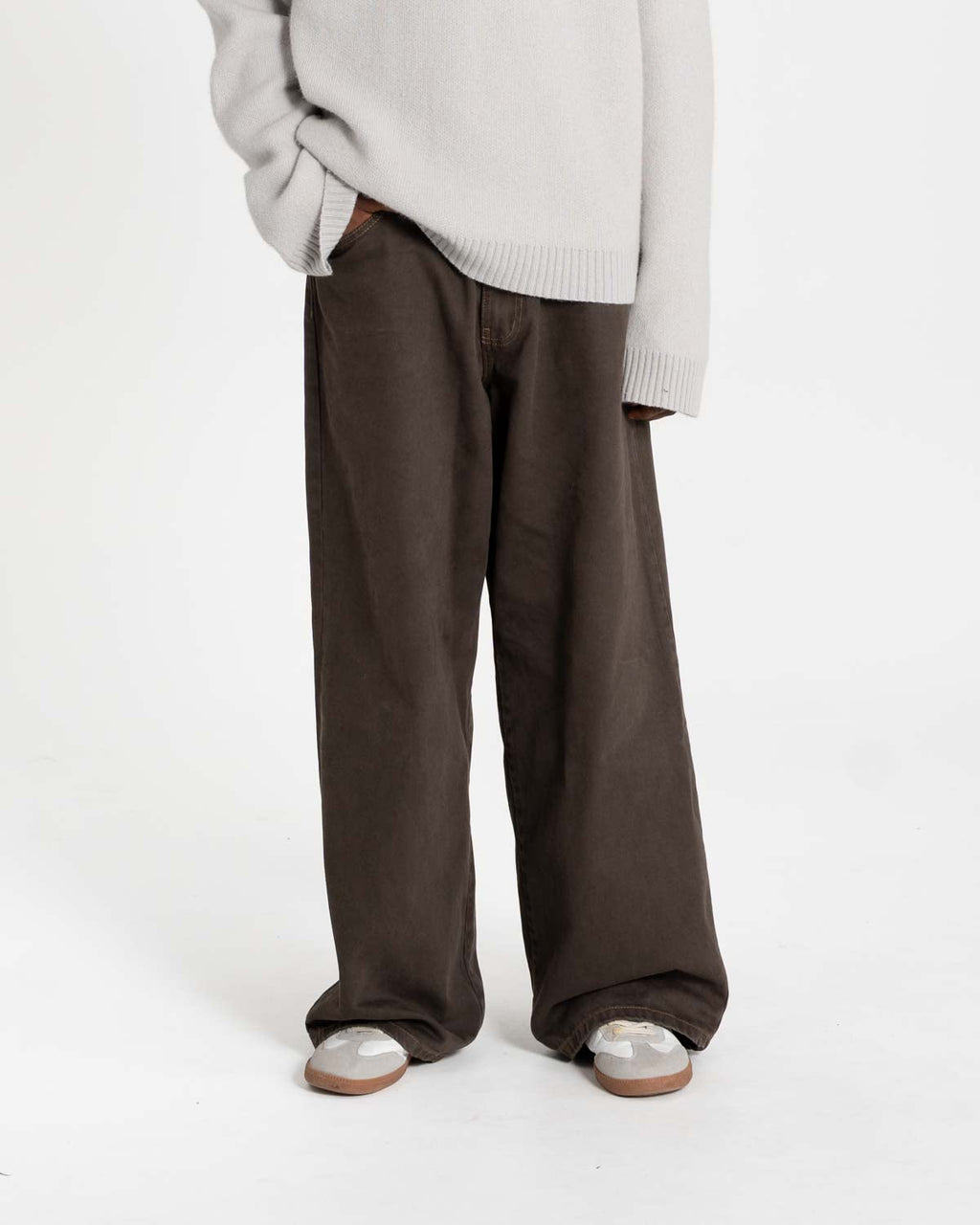 Extra baggy Denim Brown
