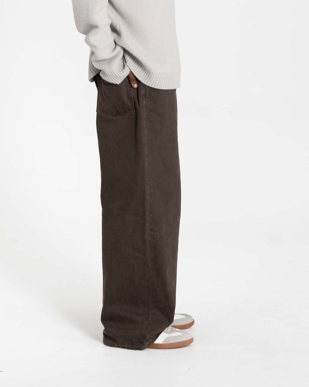 Extra baggy Denim Brown