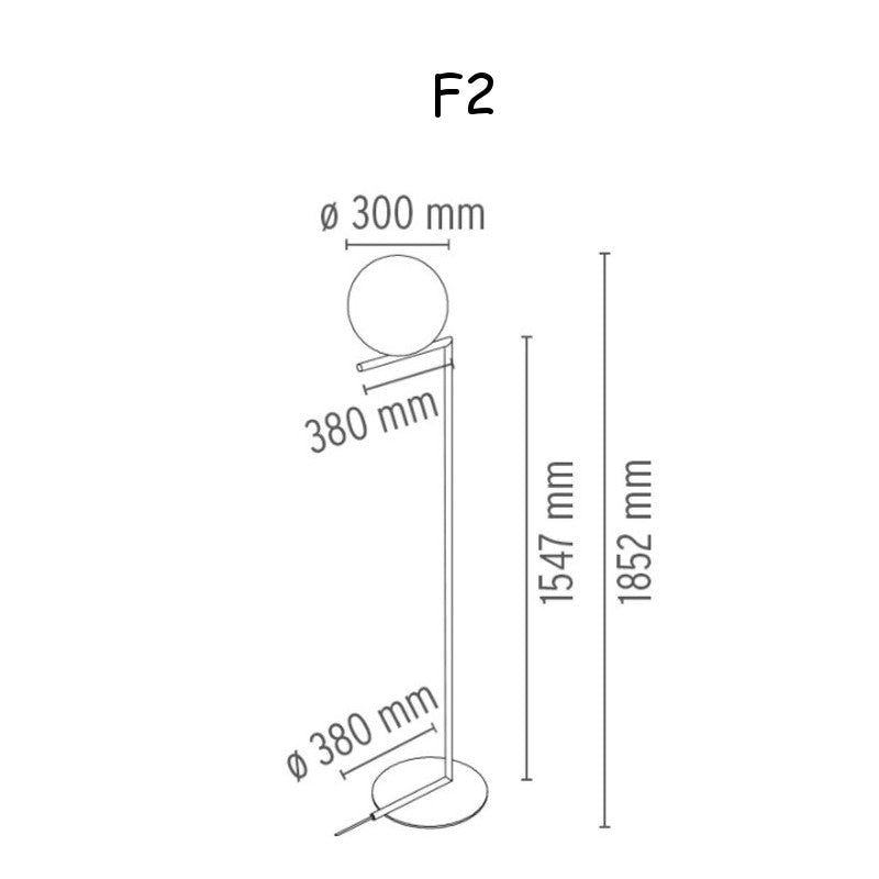 FLOS IC F lattiavalaisin