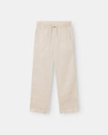 Baggy 100% hørbukser Beige