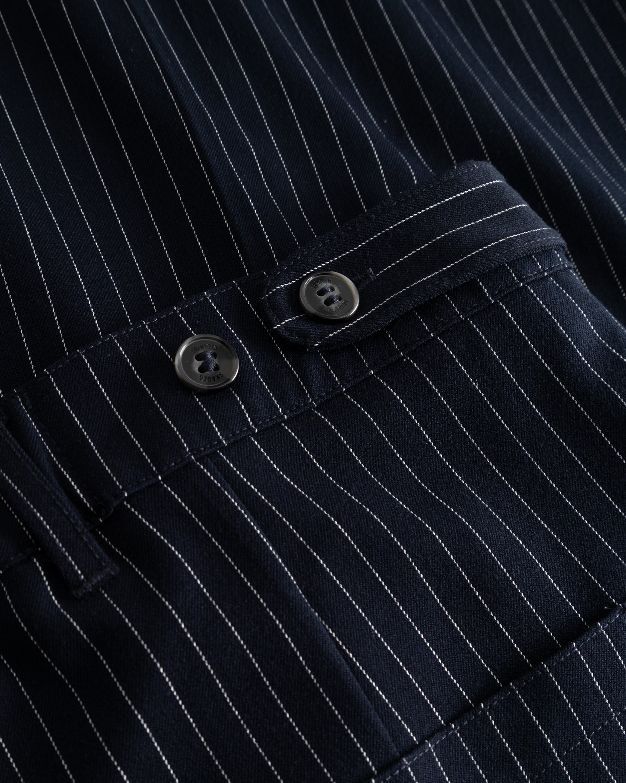 Baggy Suit Pants Pinstriped