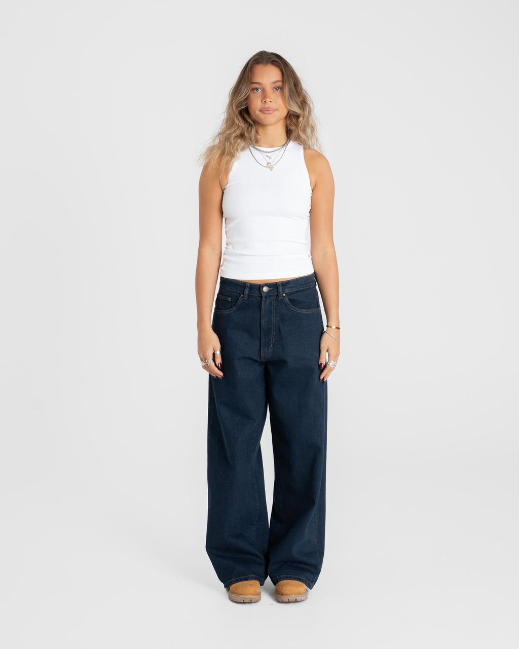 Extra Baggy Denim Jeans Indigo