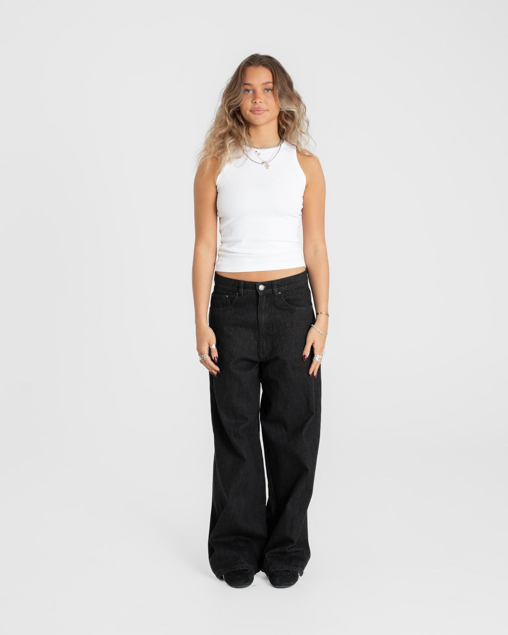 Extra Baggy Denim Jeans Black