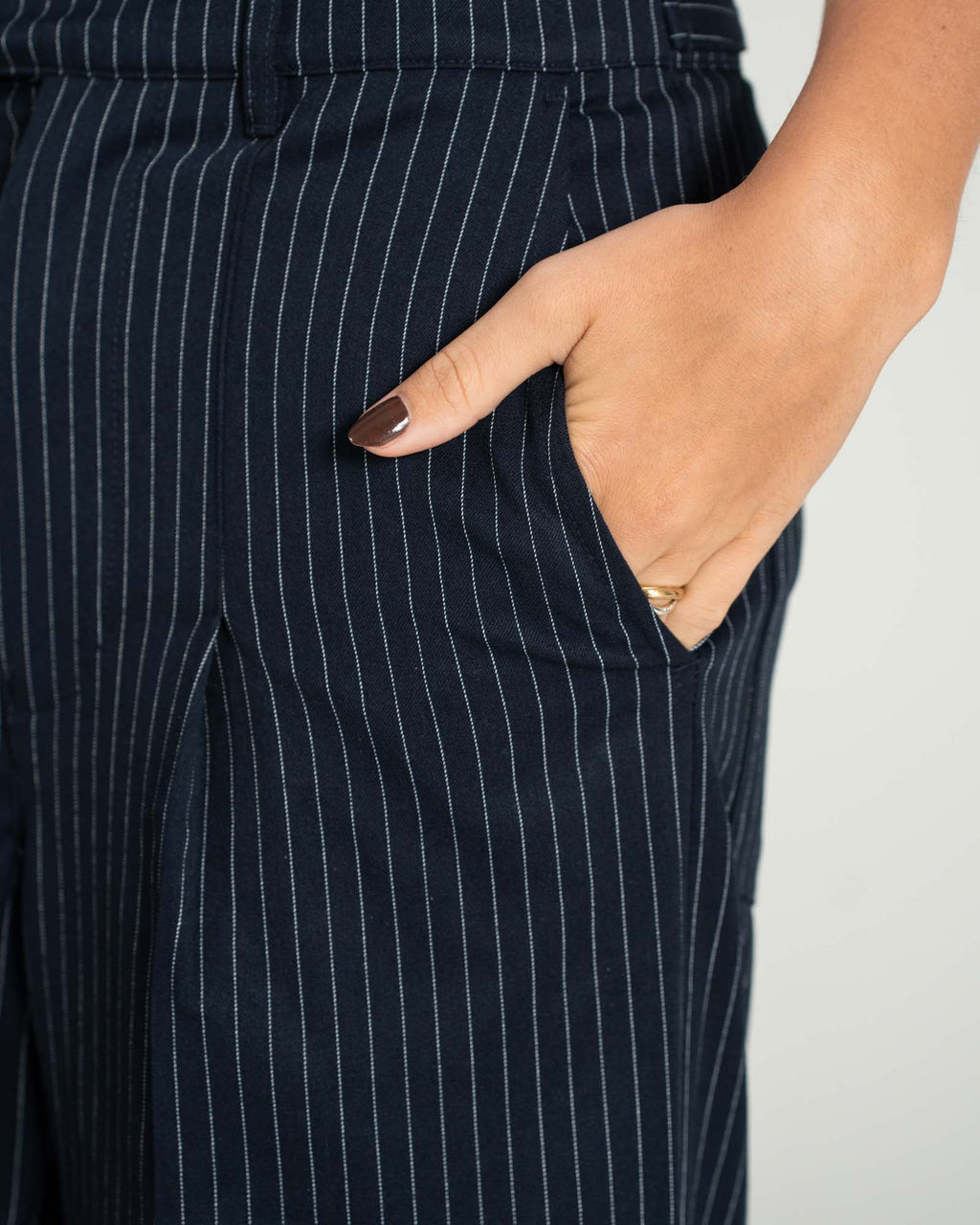 Baggy Suit Pants Pinstriped