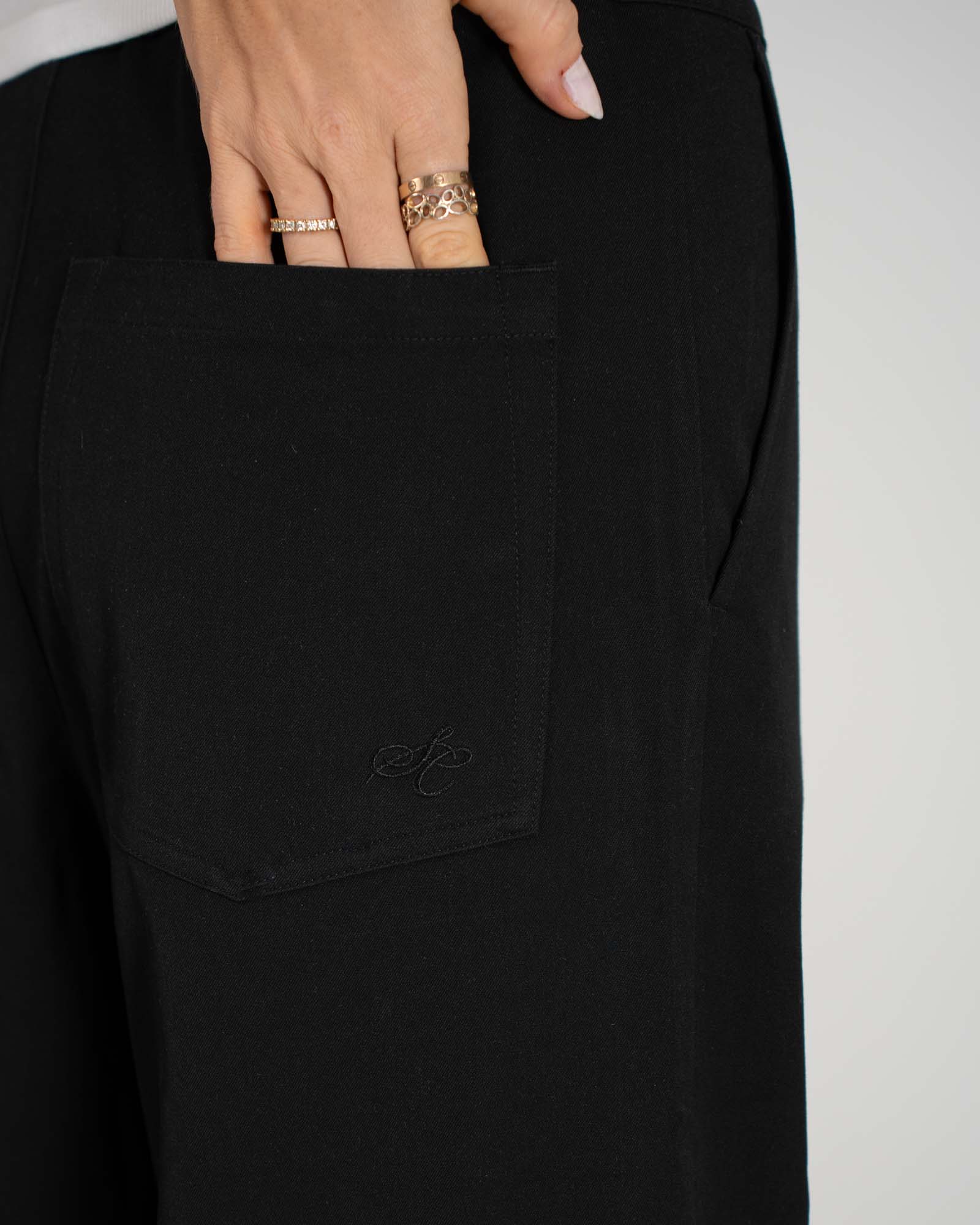 Baggy Suit Pants Black