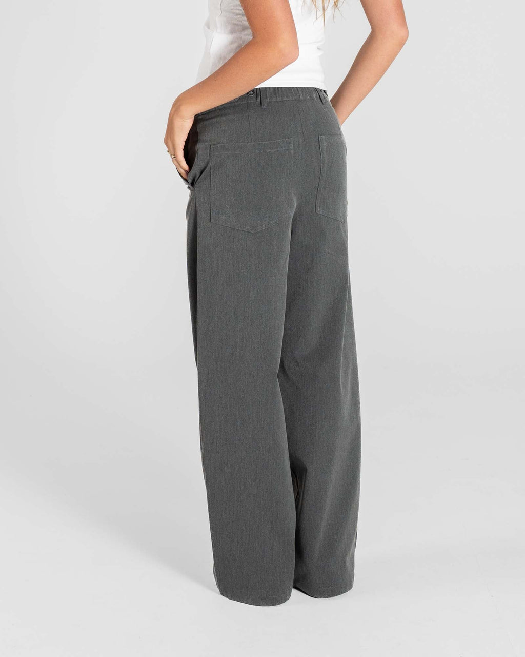Baggy Suit Pants Grey dame