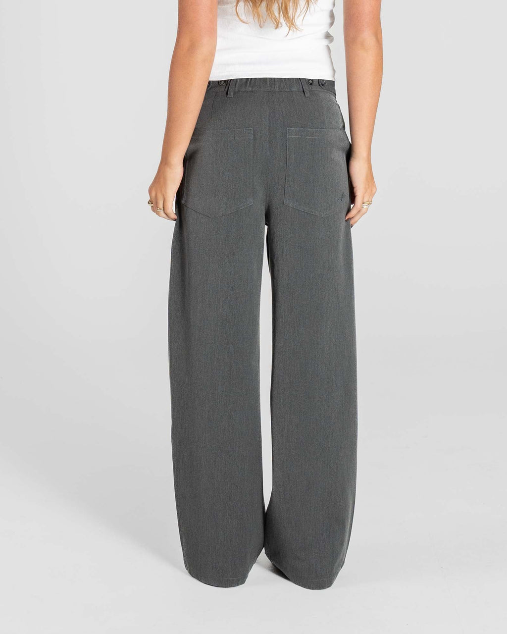 Baggy Suit Pants Grey dame