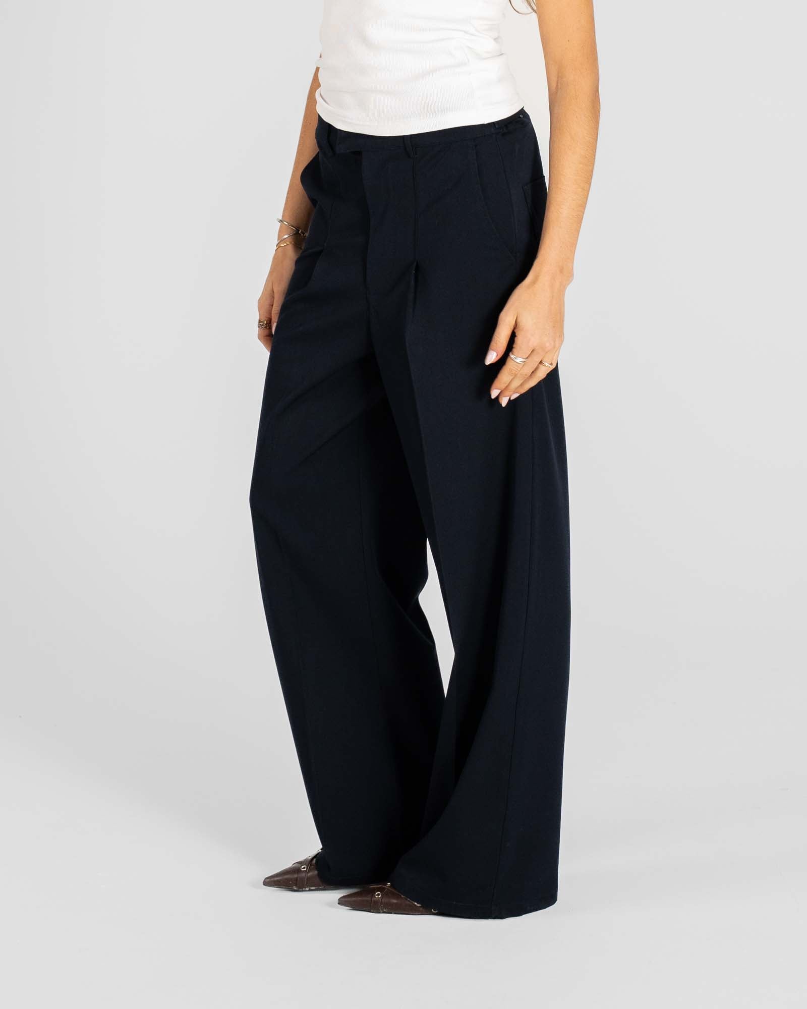 Baggy Suit Pants Navy