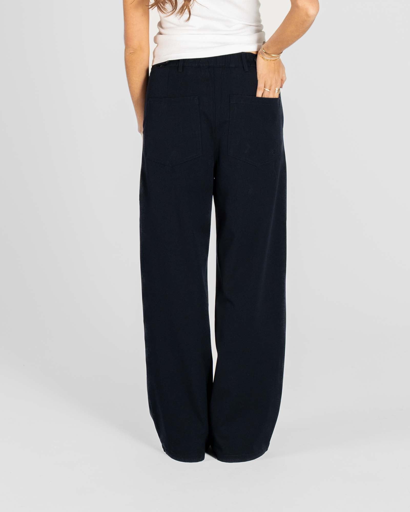 Baggy Suit Pants Navy