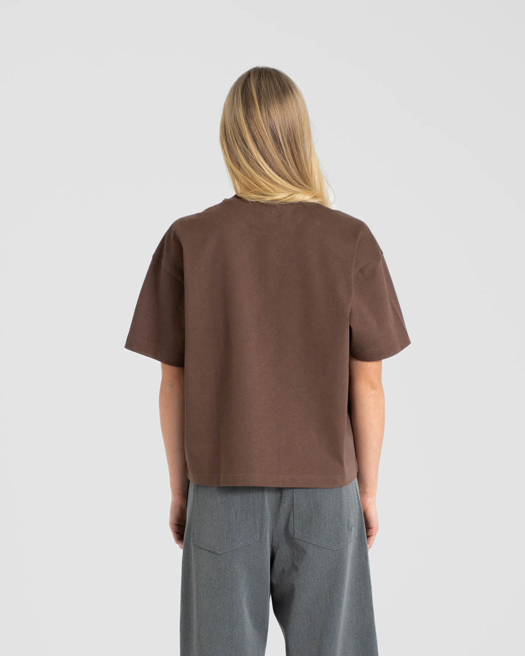 Blank T-shirt Brown dame