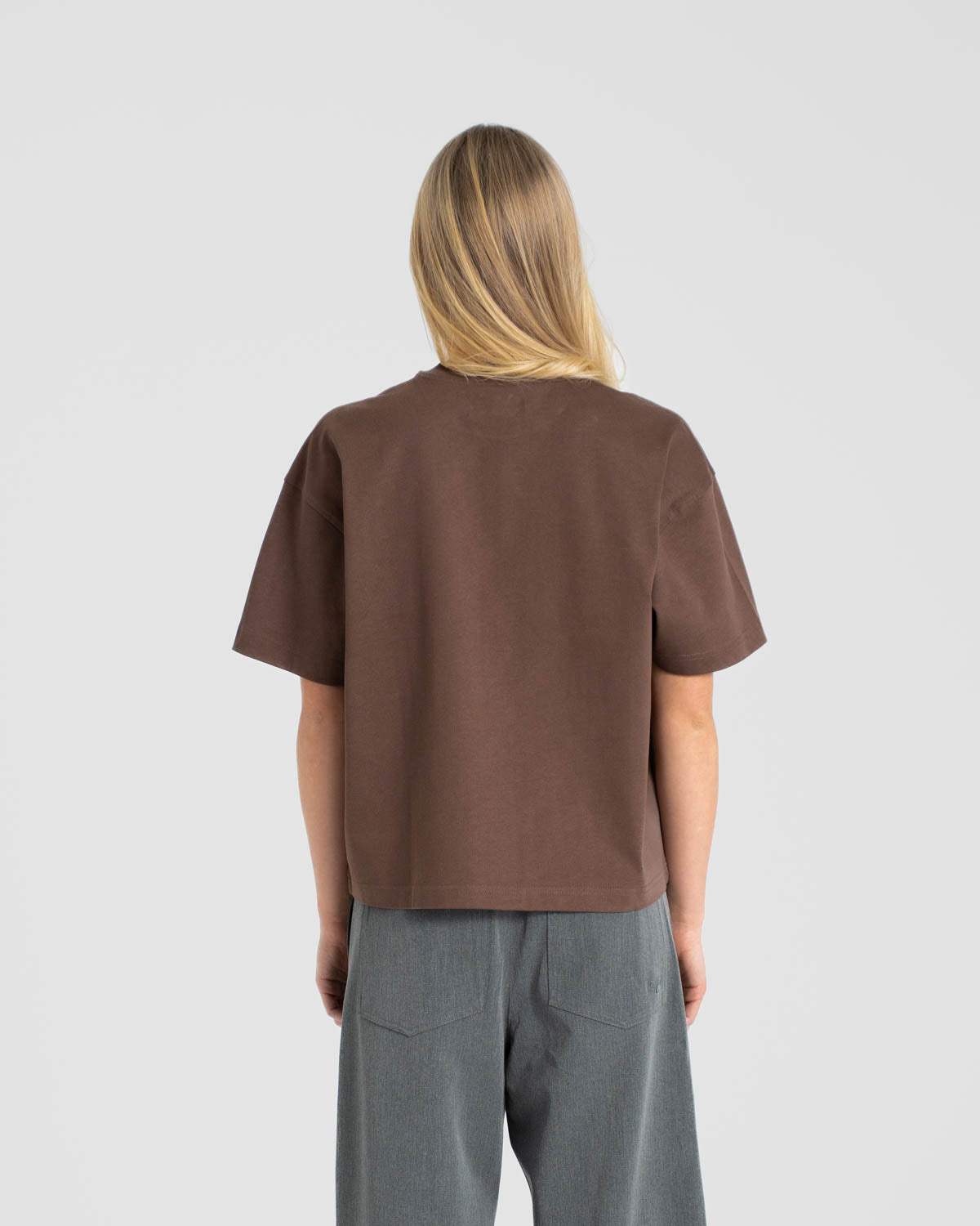 Blank T-shirt Brown dame