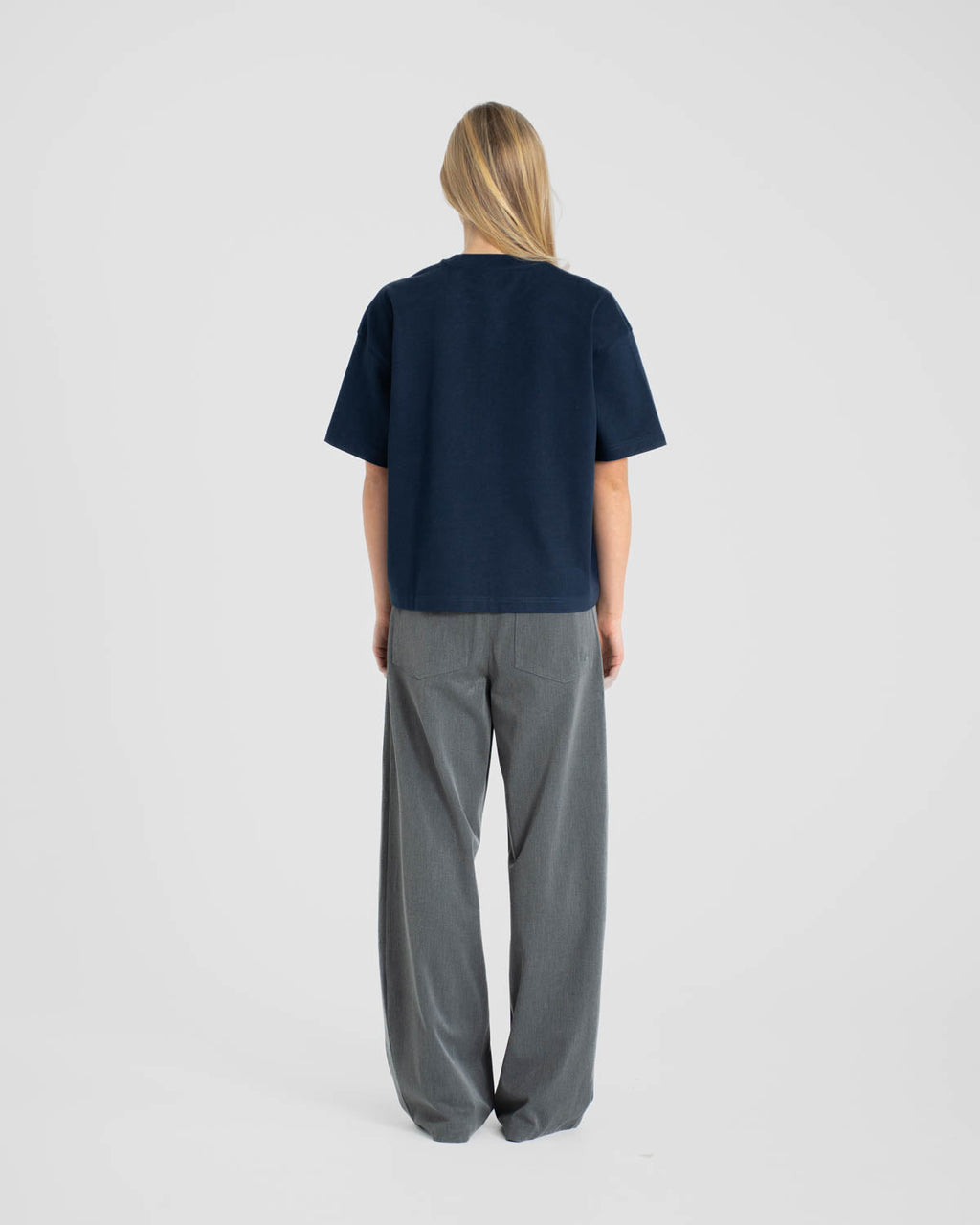 Blank T-shirt Navy dame