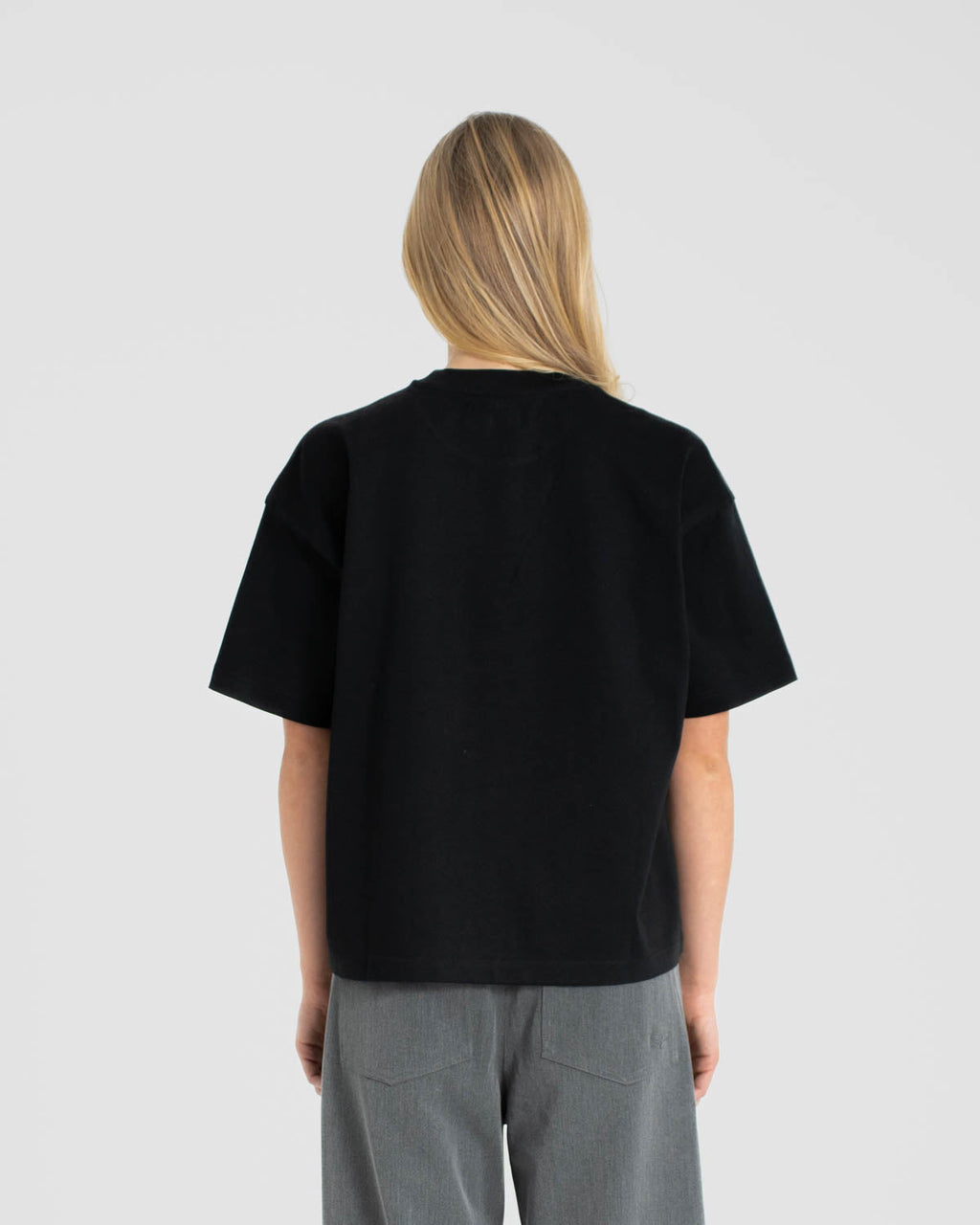 Blank T-shirt Black dame