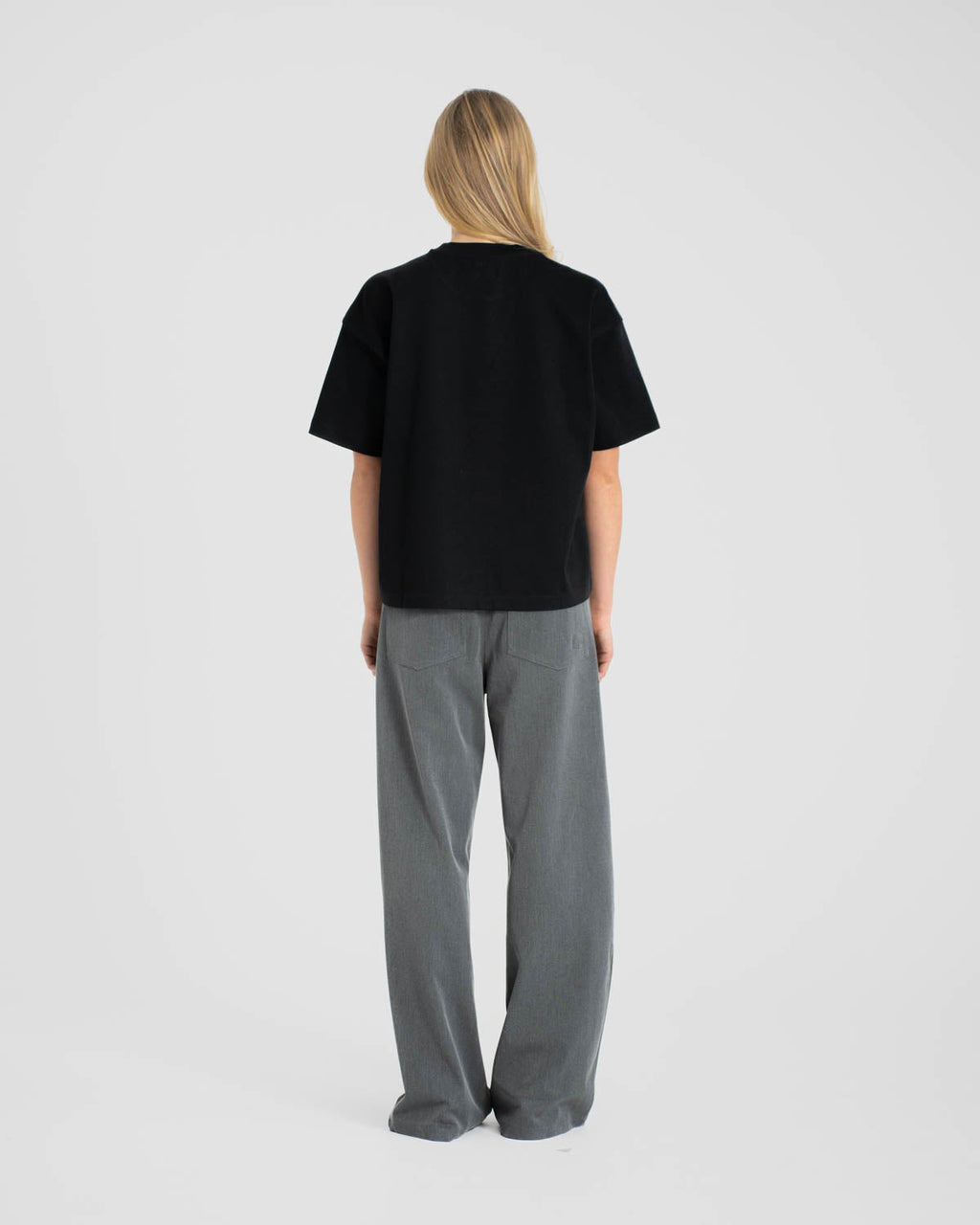 Blank T-shirt Black dame