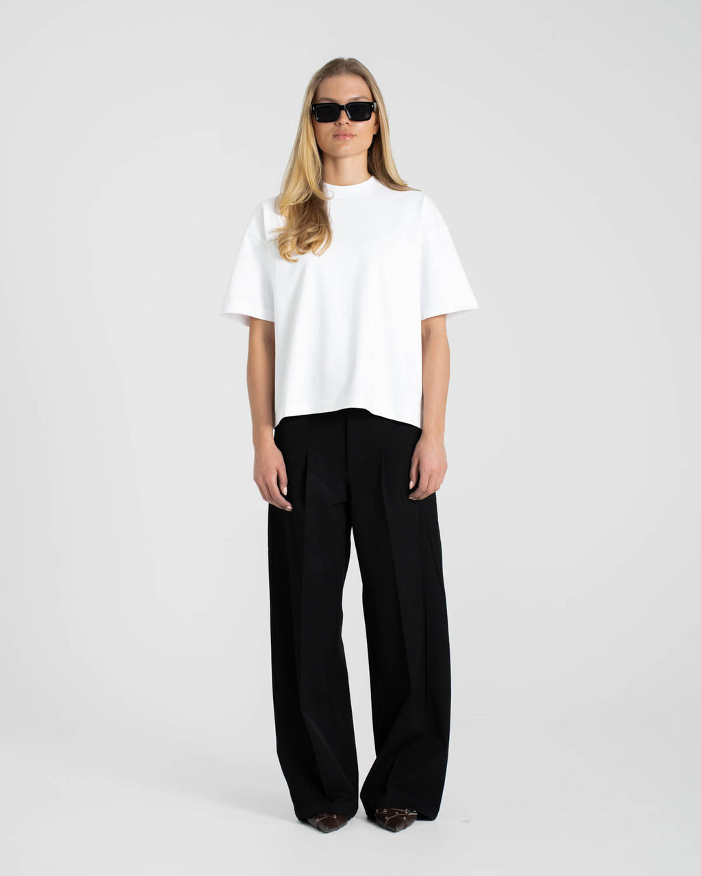 Blank T-shirt White dame