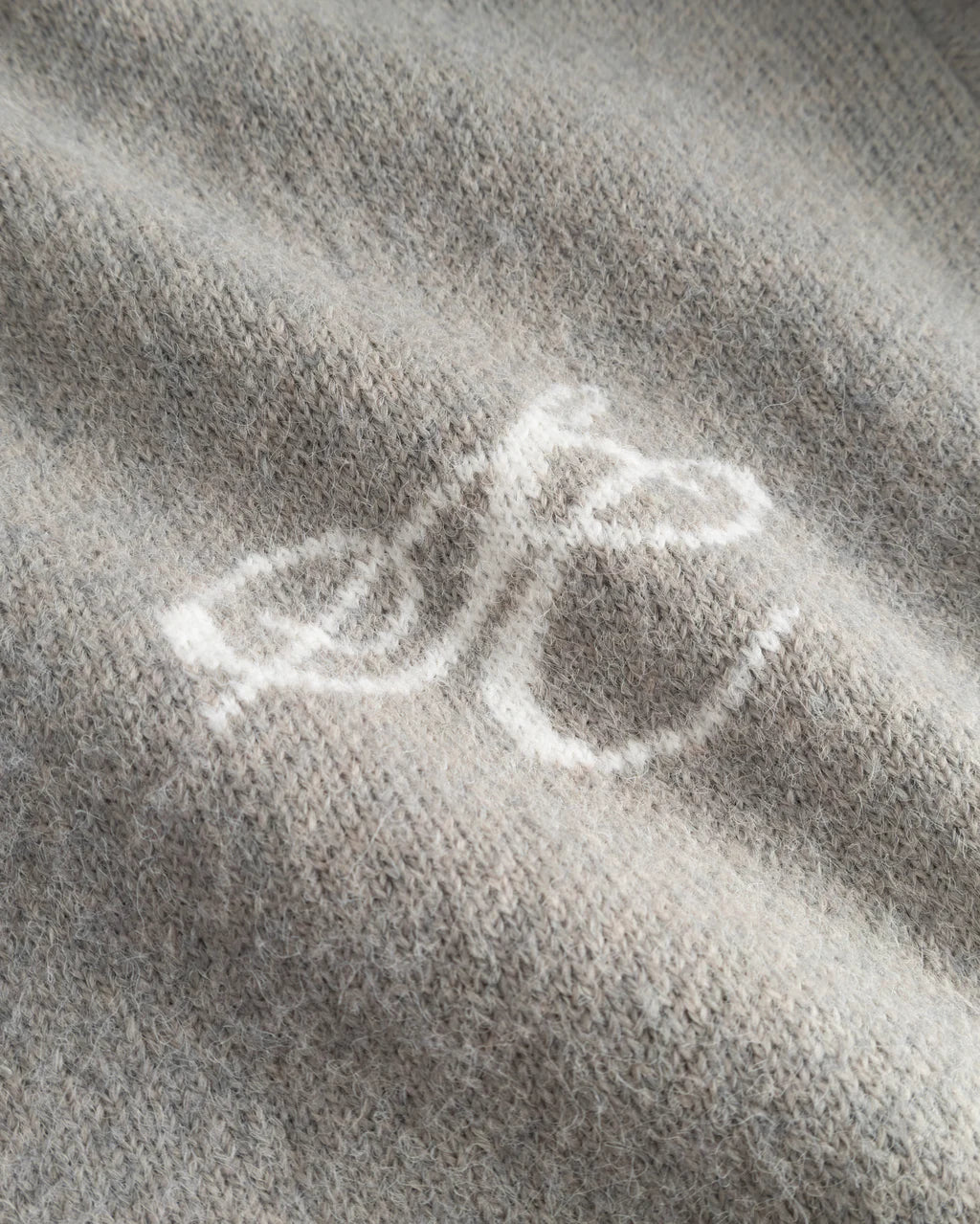 Full-zip Sweater Light grey