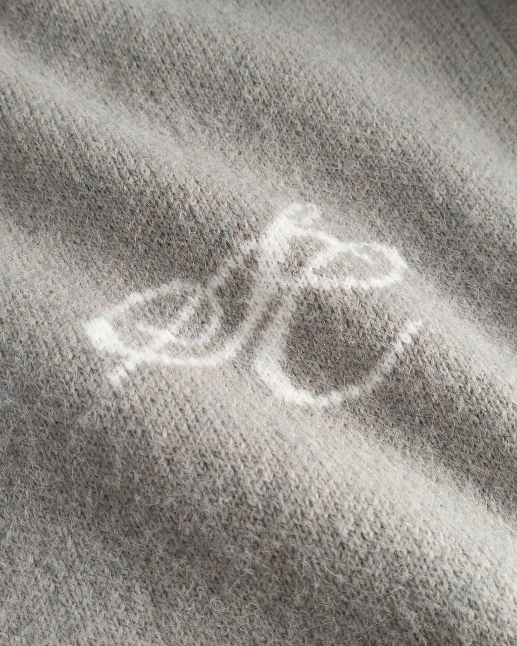 Full-zip Sweater Light grey