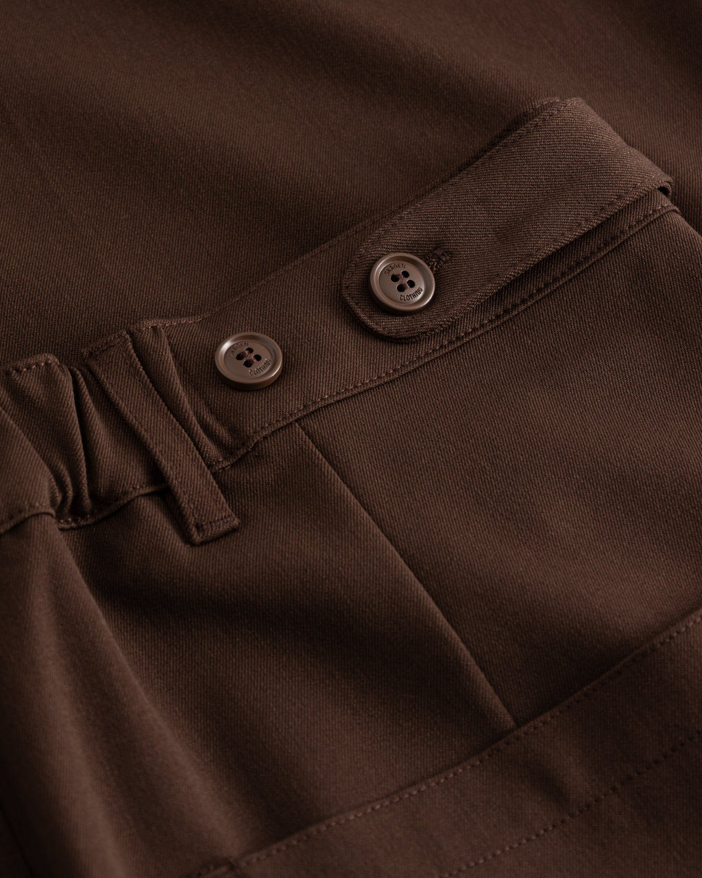 Baggy Suit Pants Brown