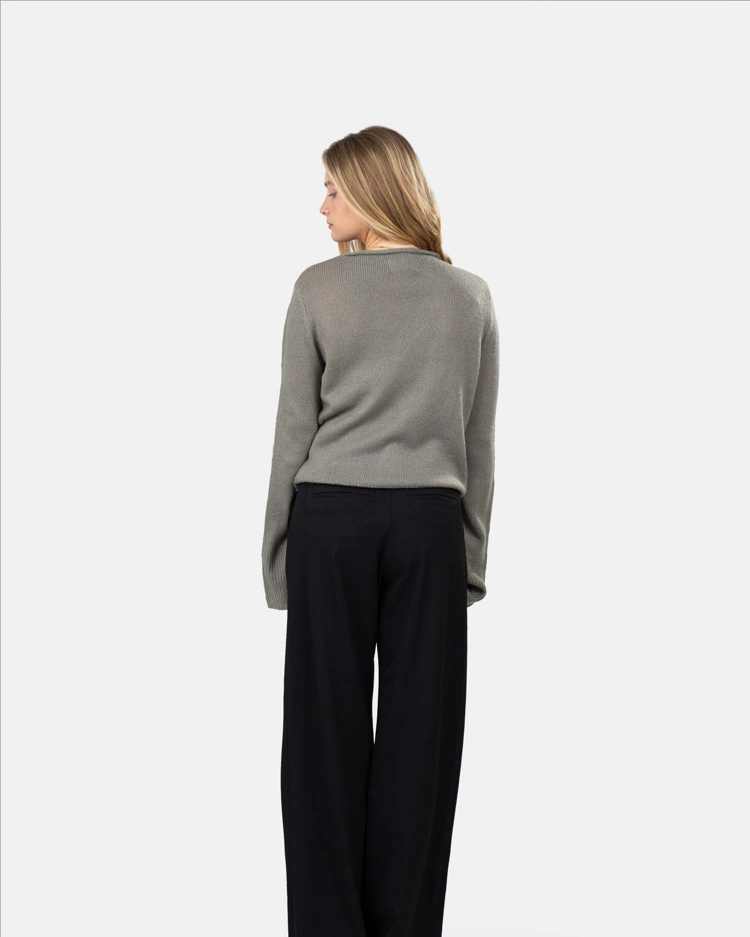 Asymmetrisk Cardigan Grå