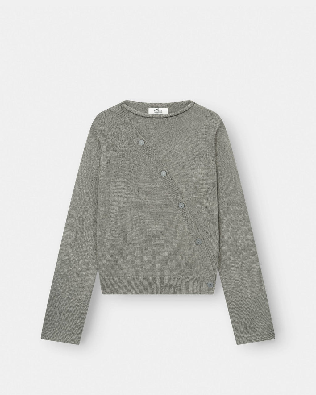 Asymmetrisk Cardigan Grå