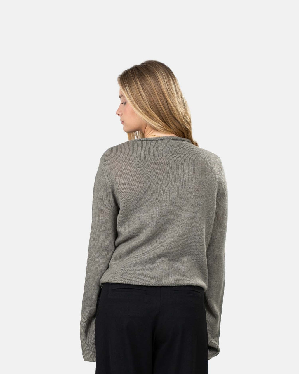 Asymmetrisk Cardigan Grå
