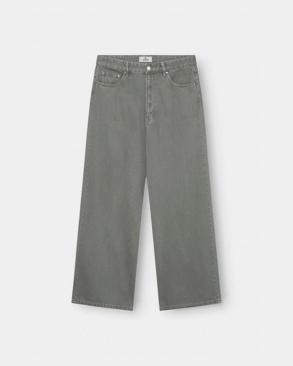Baggy Denim Jeans Khaki Green