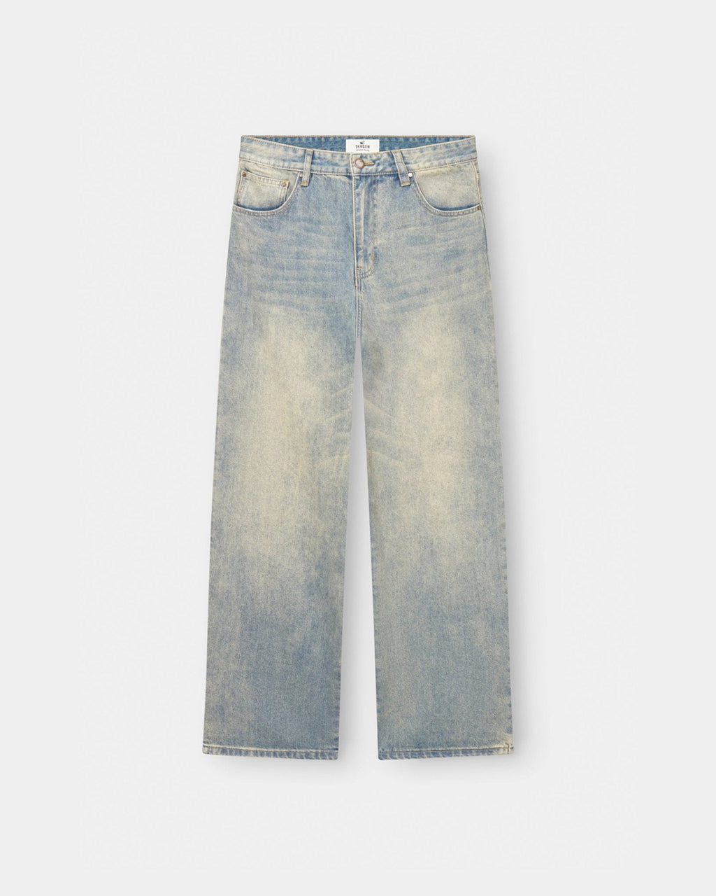 Baggy Denim Jeans Light Blue Vintage Wash