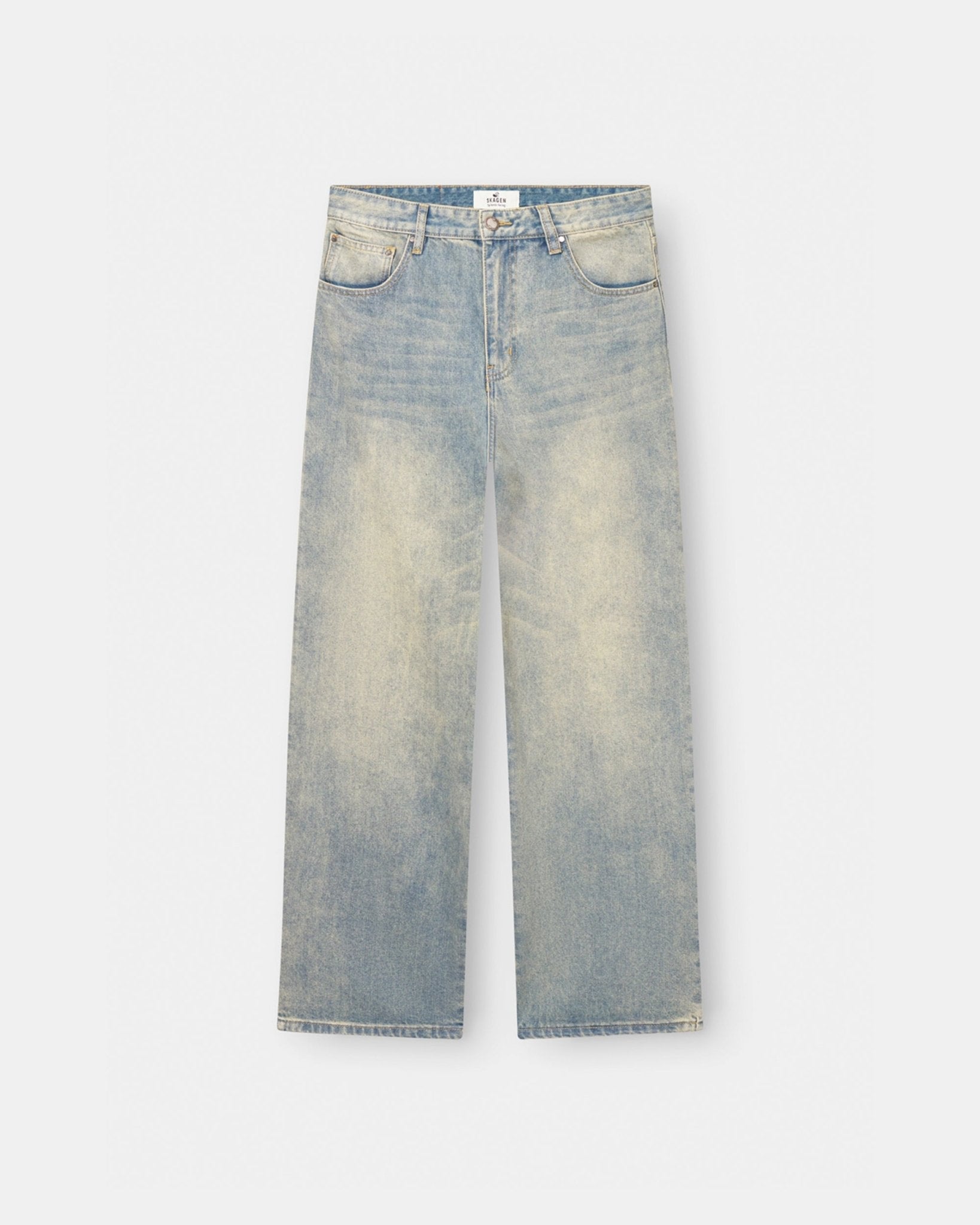 Baggy Denim Jeans Light Blue Vintage Wash
