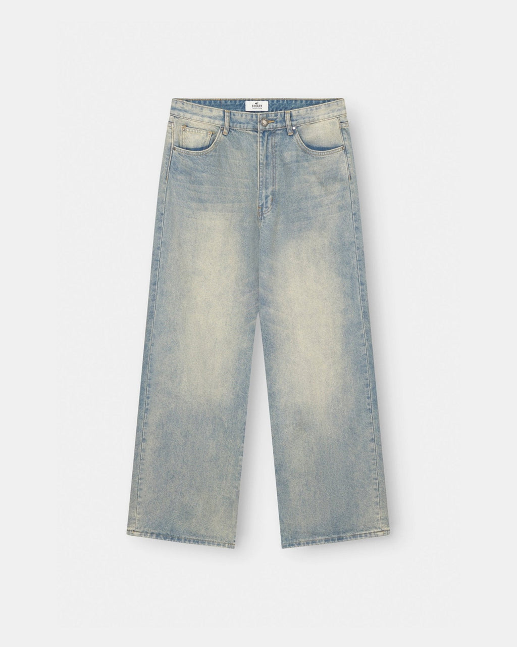 Extra Baggy Denim Jeans Light Blue Vintage Wash