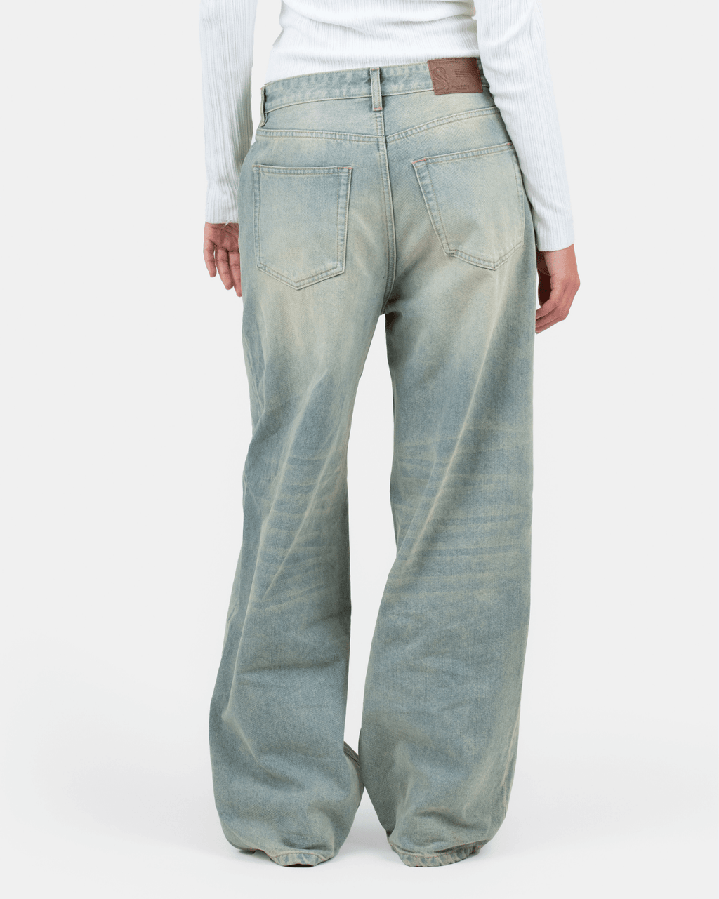 Extra Baggy Denim Jeans Light Blue Vintage Wash