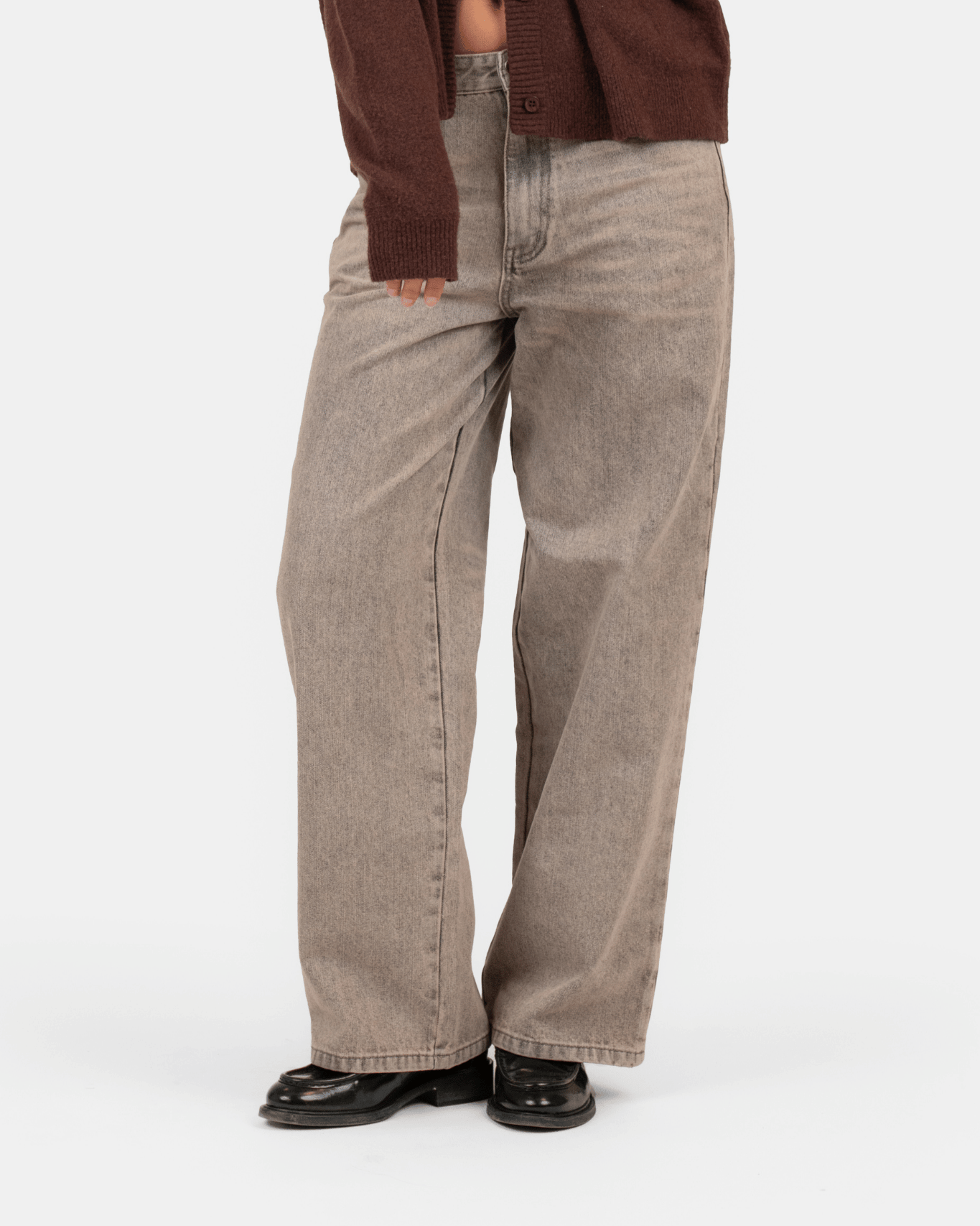 Extra Baggy Denim Jeans Rose Vintage Wash