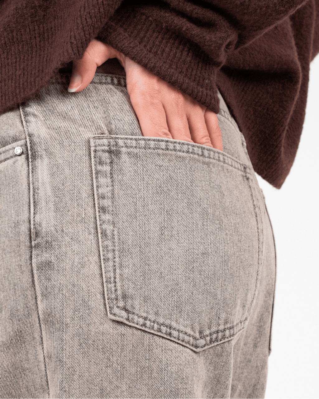 Extra Baggy Denim Jeans Rose Vintage Wash