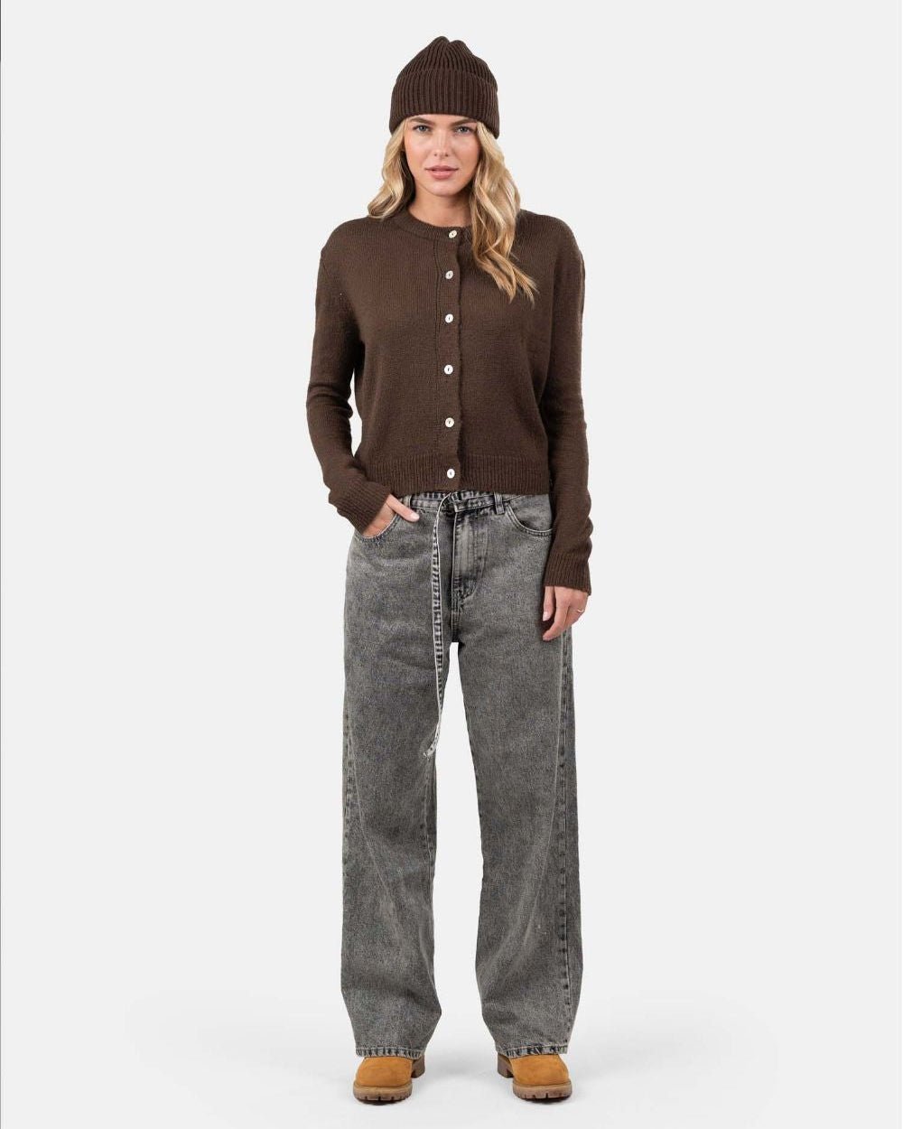 Extra Baggy Denim Jeans Washed Grey