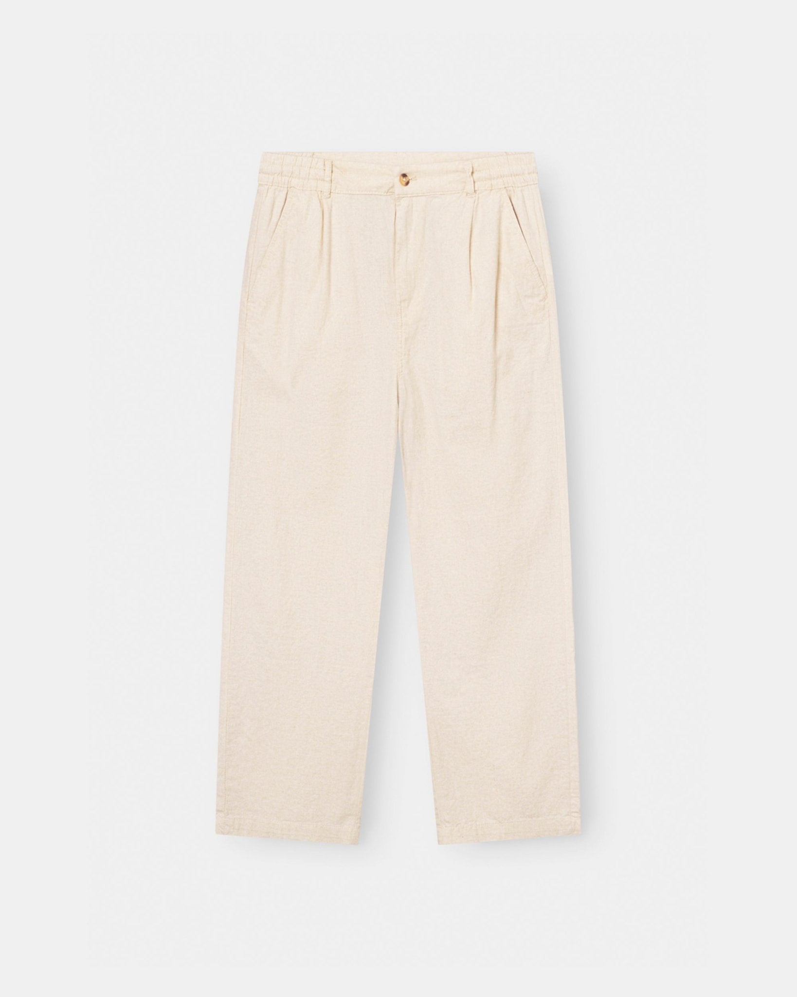 Baggy Hørbukser Beige