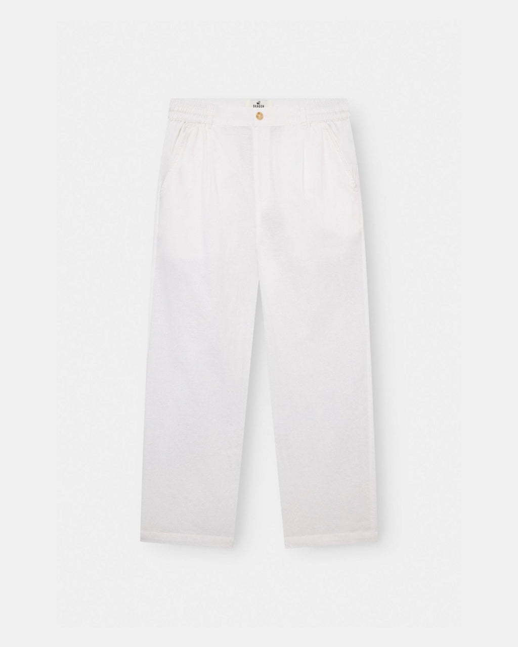 Baggy Hørbukser Hvid