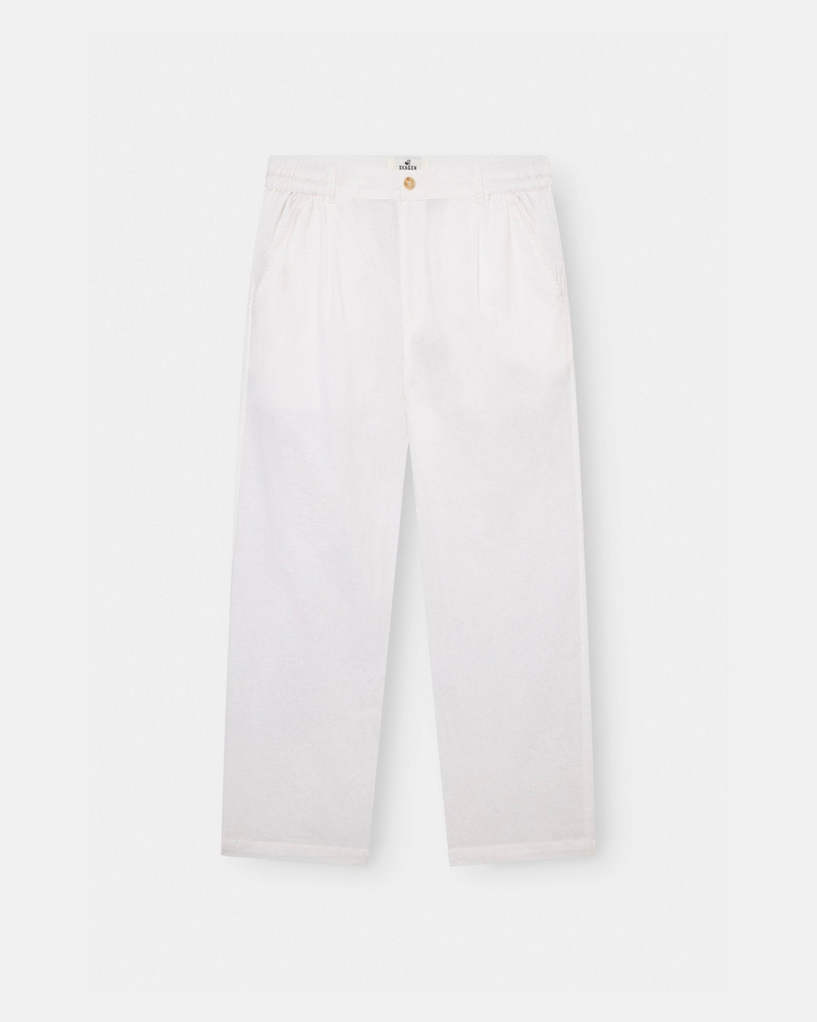 Baggy Hørbukser Hvid