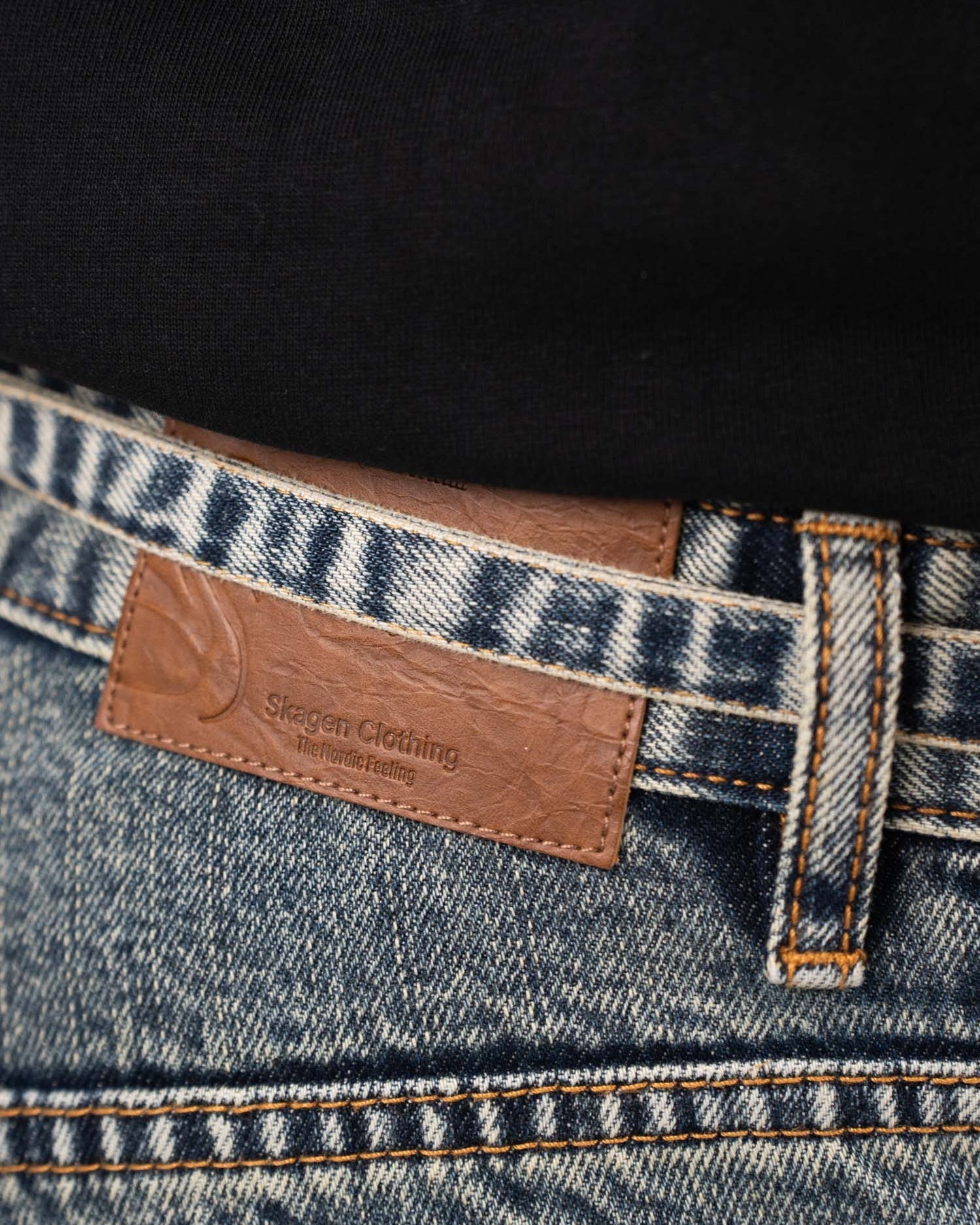 Belt Light Blue Vintage Wash