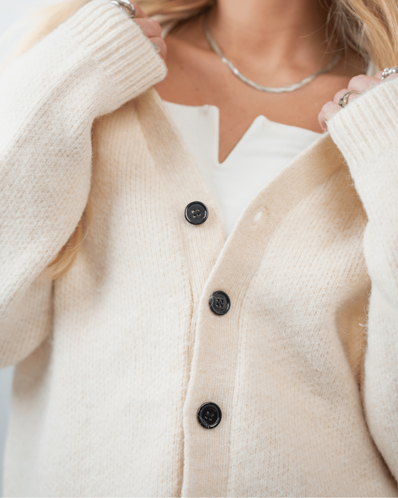 Cardigan Cremehvid