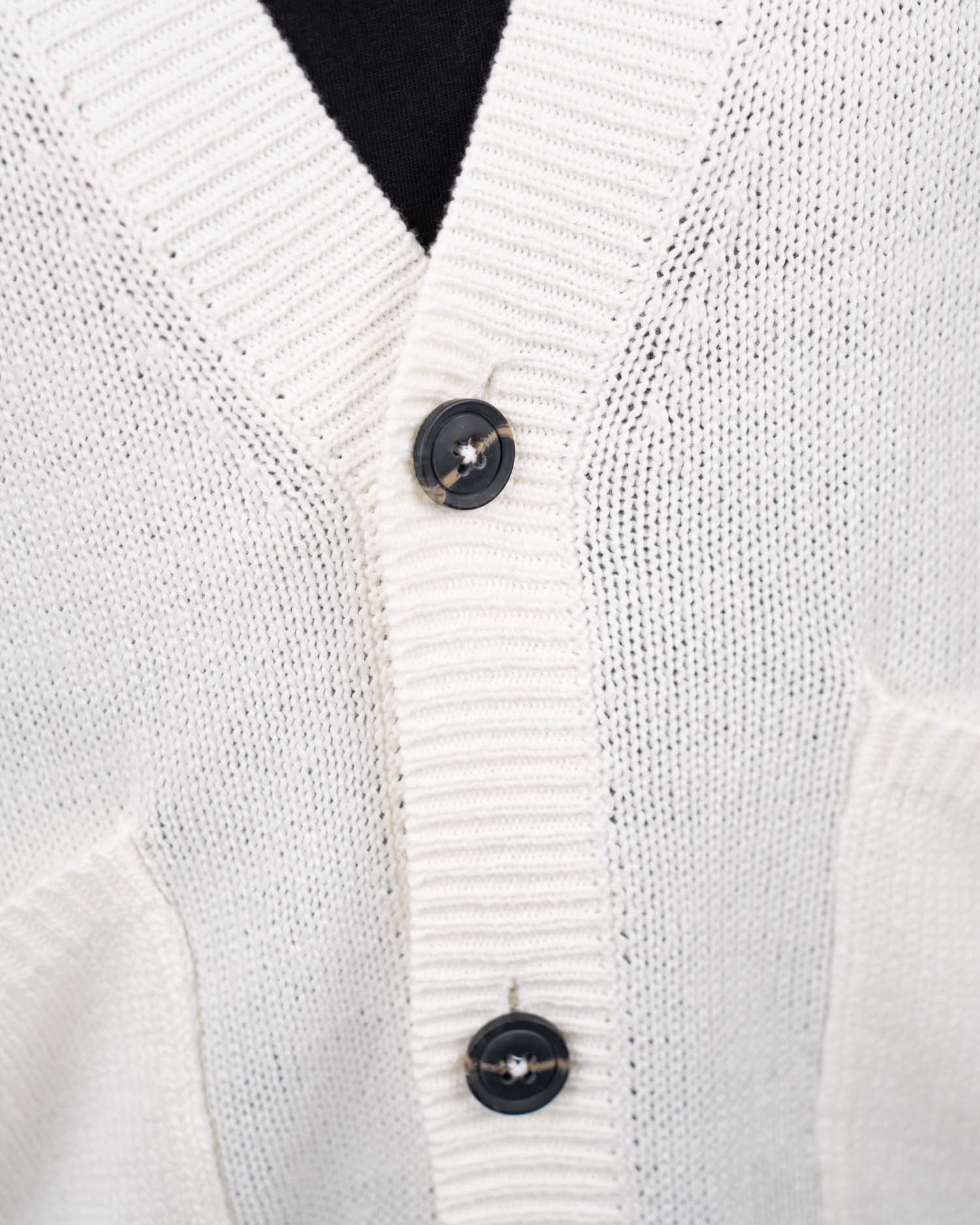 Cardigan With Pockets Hvid