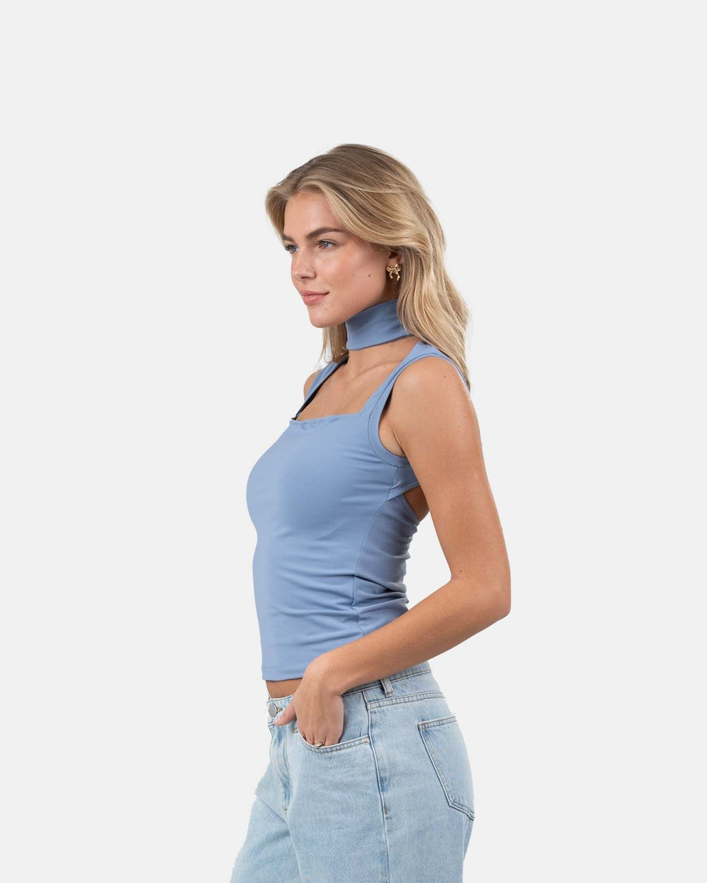 Choker Top Blå