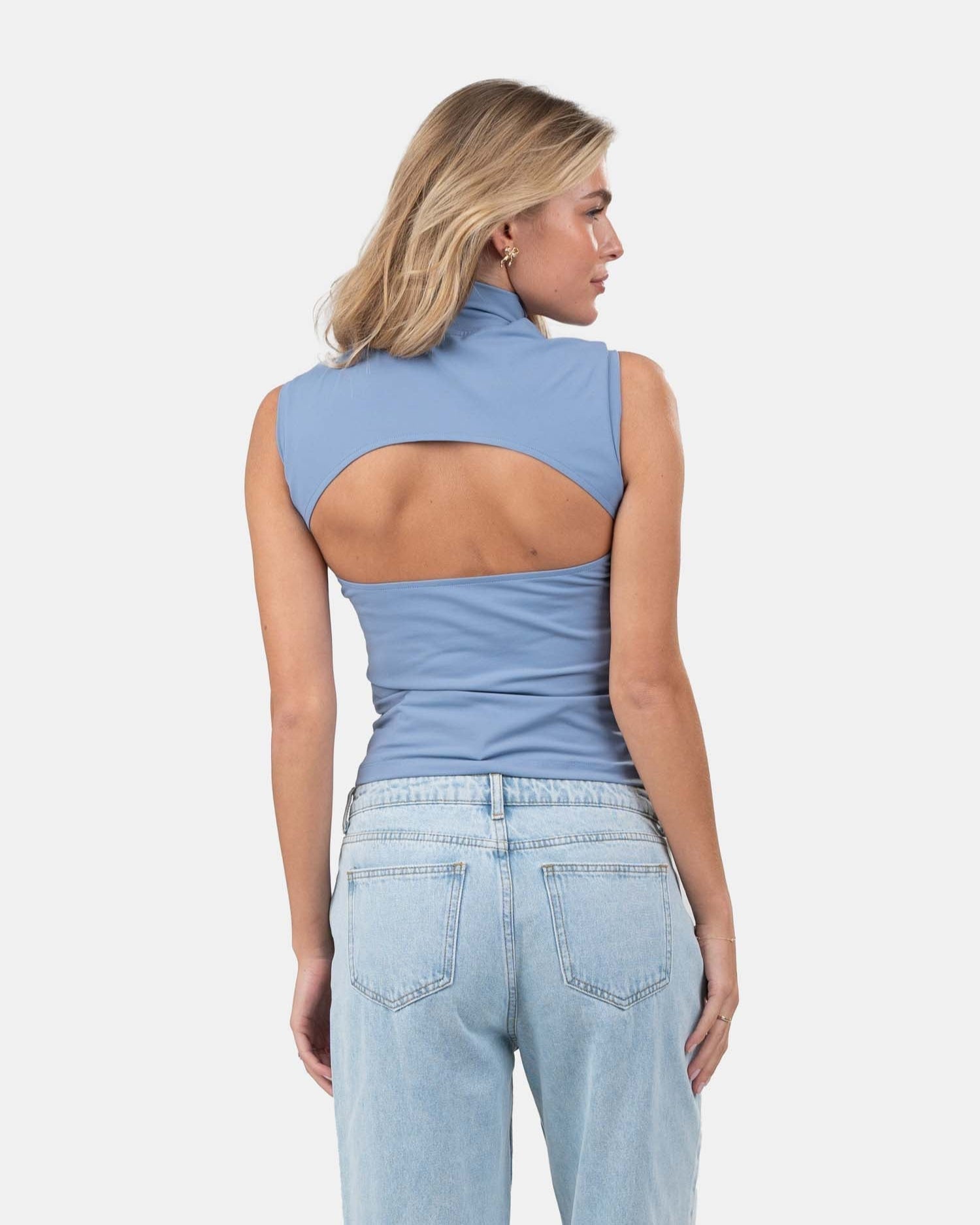 Choker Top Blå